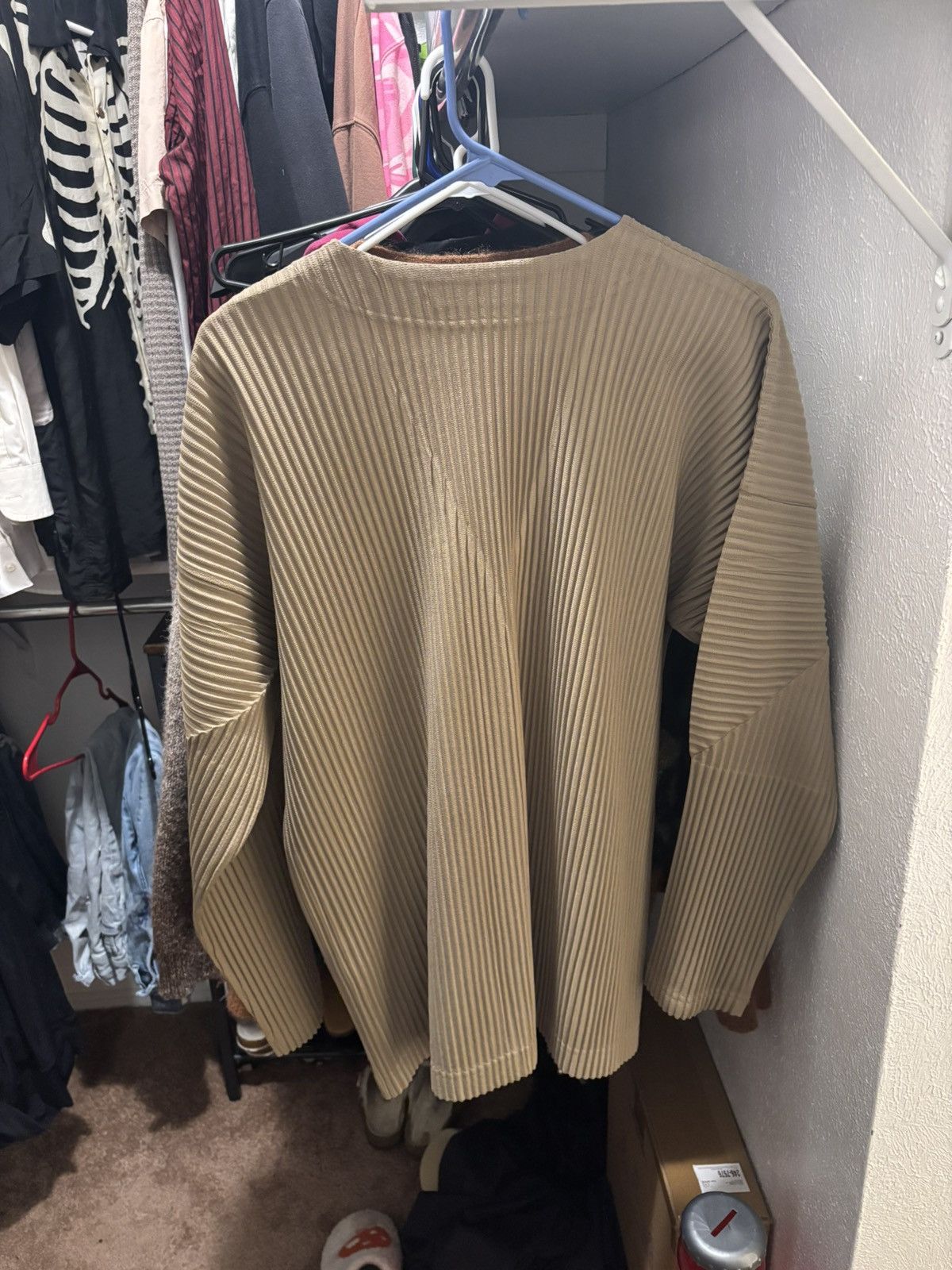 Homme Plisse Issey Miyake HOMME PLISSE ISSEY MIYAKE beige carigan Size US L / EU 52-54 / 3 - 2 Thumbnail
