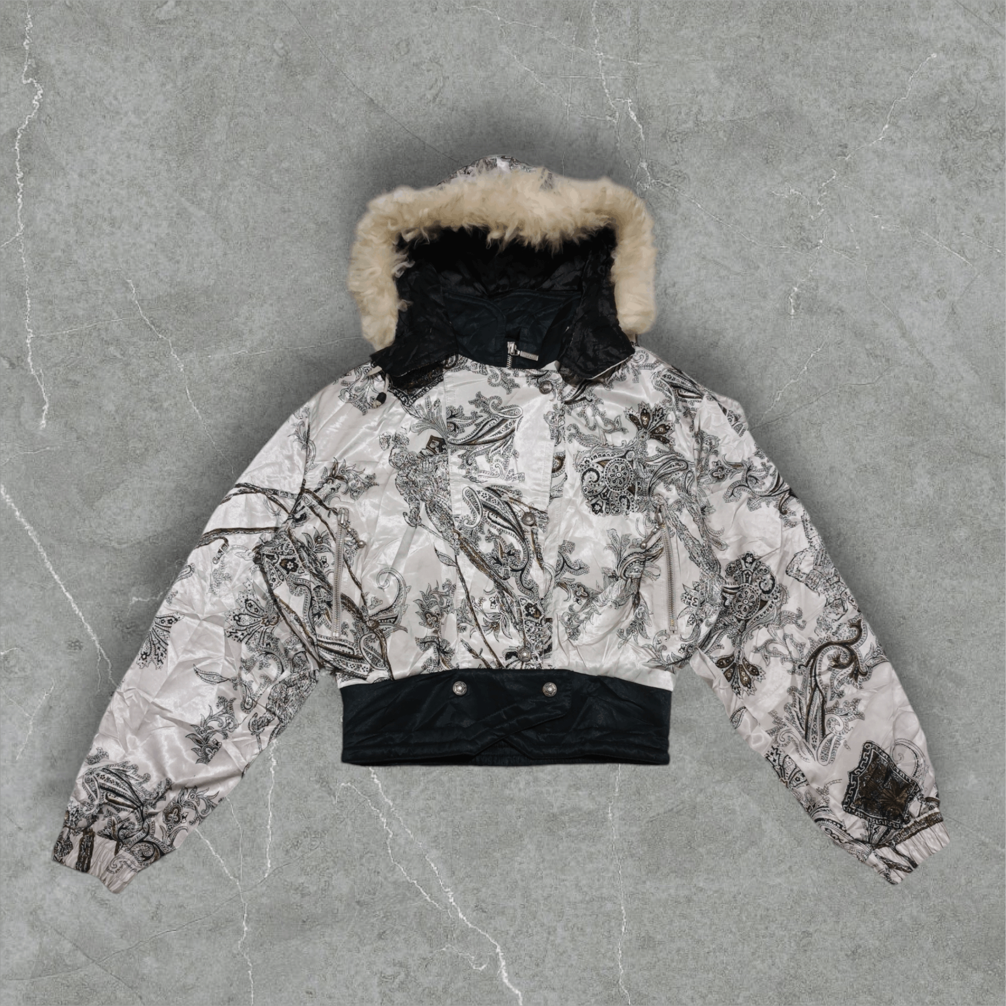 yamaha crop jacket fur hoodie ifsixwashnine lgb style