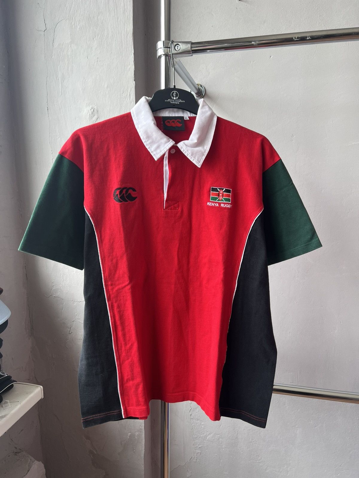 Canterbury of New Zealand 90’S KENYA NATIONAL TEAM UNION RUGBY VINTAGE JERSEY SHIRT Size US XL / EU 56 / 4 - 2 Thumbnail