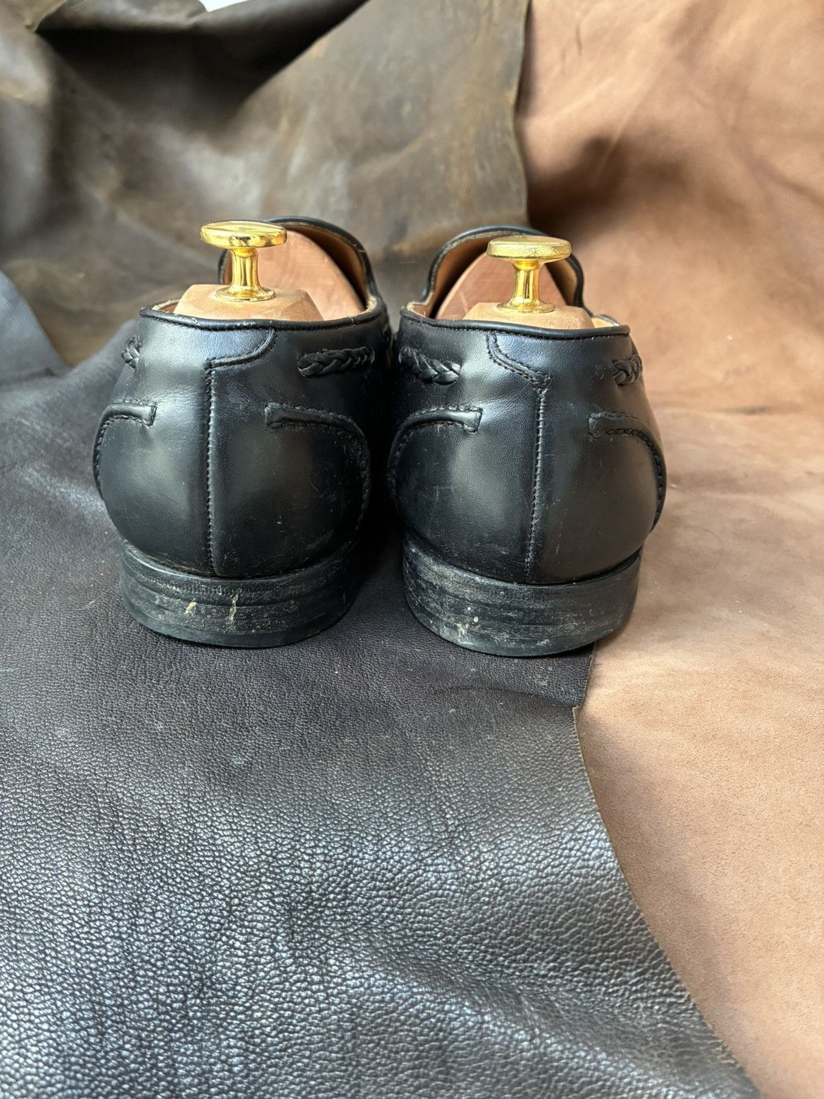 Edward Green EDWARD GREEN BELGRAVIA BLACK TASSLE LOAFERS Size US 11 / EU 44 - 7 Thumbnail