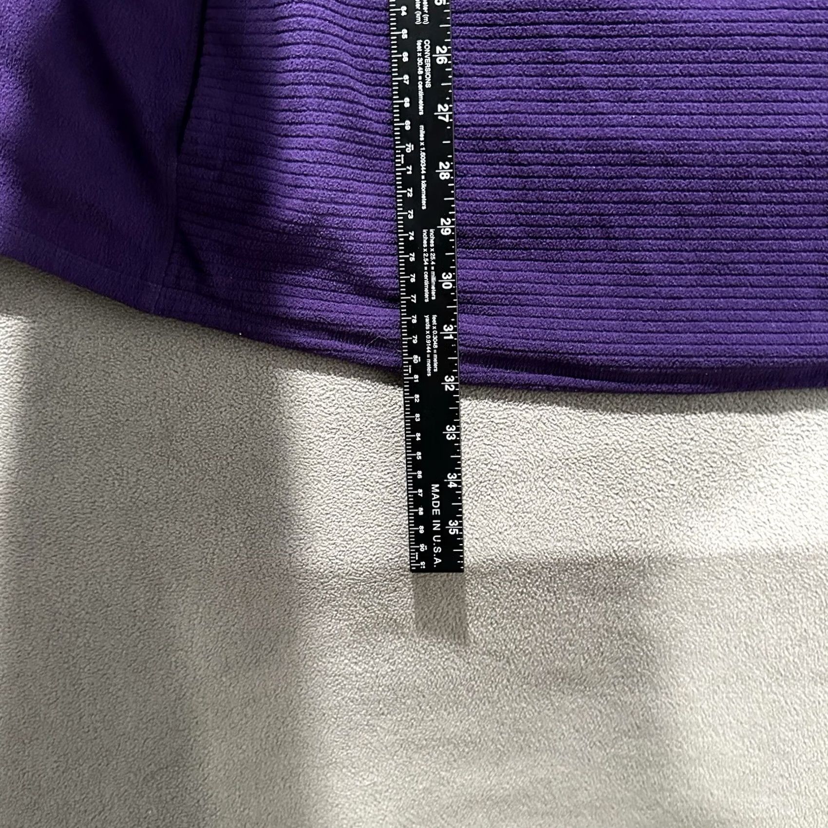 Vintage St. John's Bay Jacket Womens 5X Purple Fleece Midweight 1/4 Zip Pullover EUC Mens? Womens Size XXL / US 16-18 / IT 52-54 - 7 Thumbnail