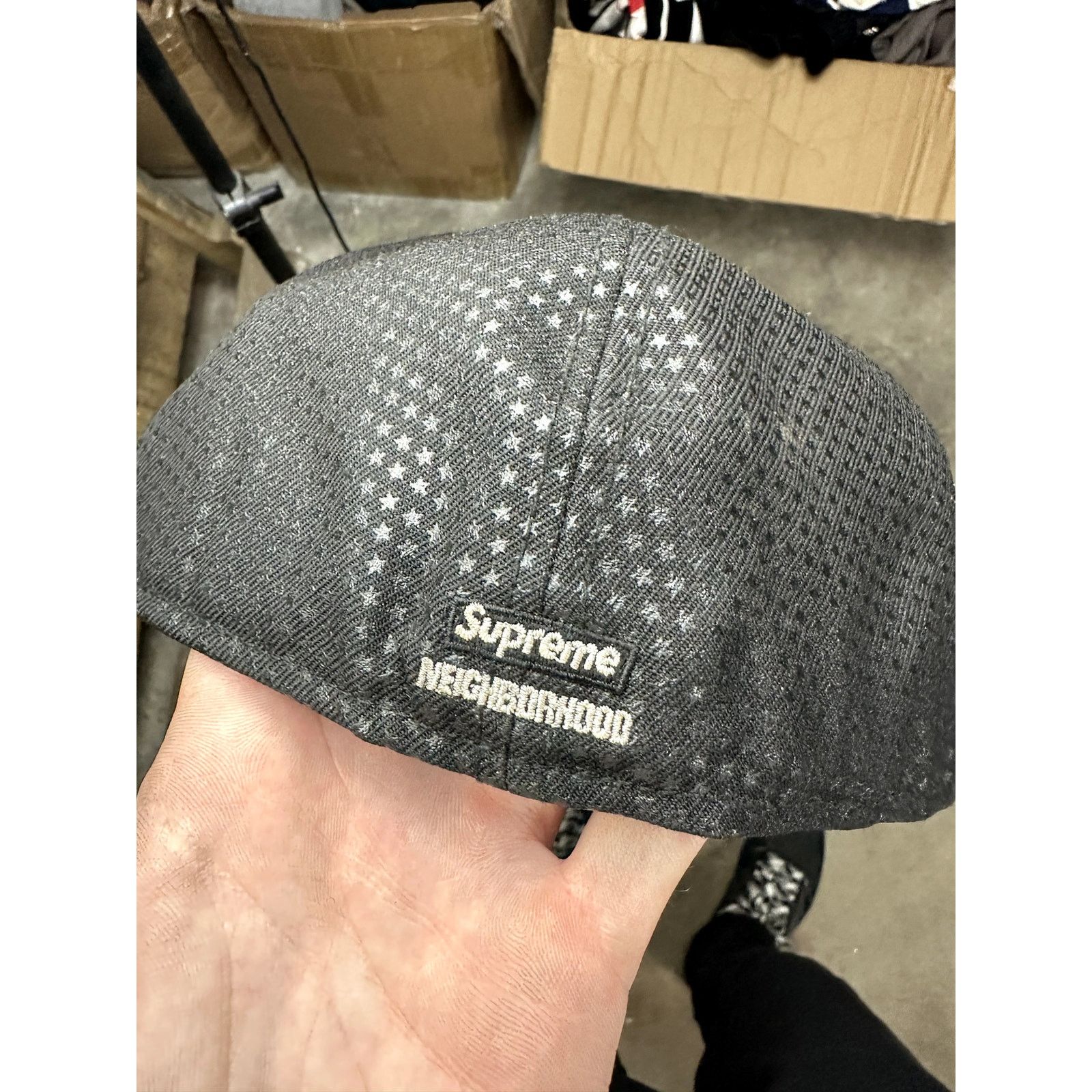 Supreme Supreme Cap Black Humanity Justice Freedom Used 7 3/8 Size ONE SIZE - 3 Thumbnail