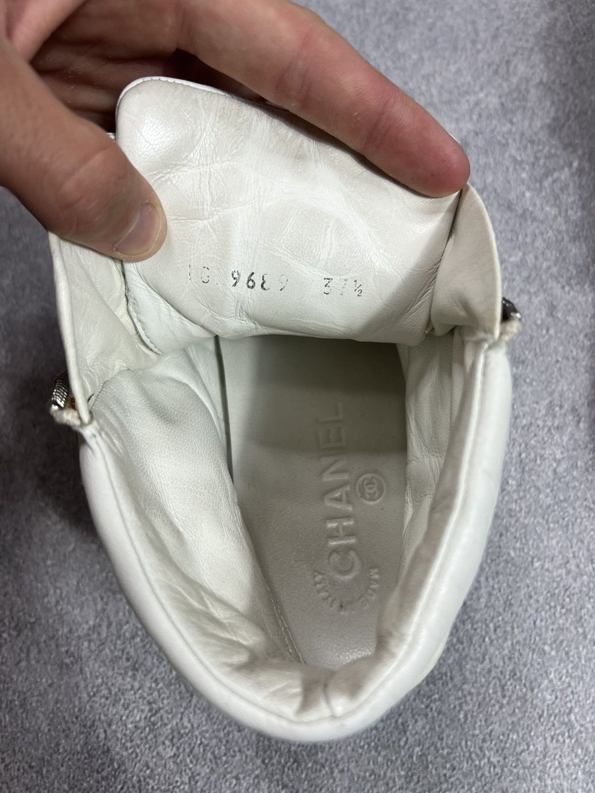 Chanel 🤍ARCHIVE CHANEL HI-TOP Y2K JAPANESE BRAND GUCCI SNEAKERS Size US 7 / IT 37 - 6 Thumbnail