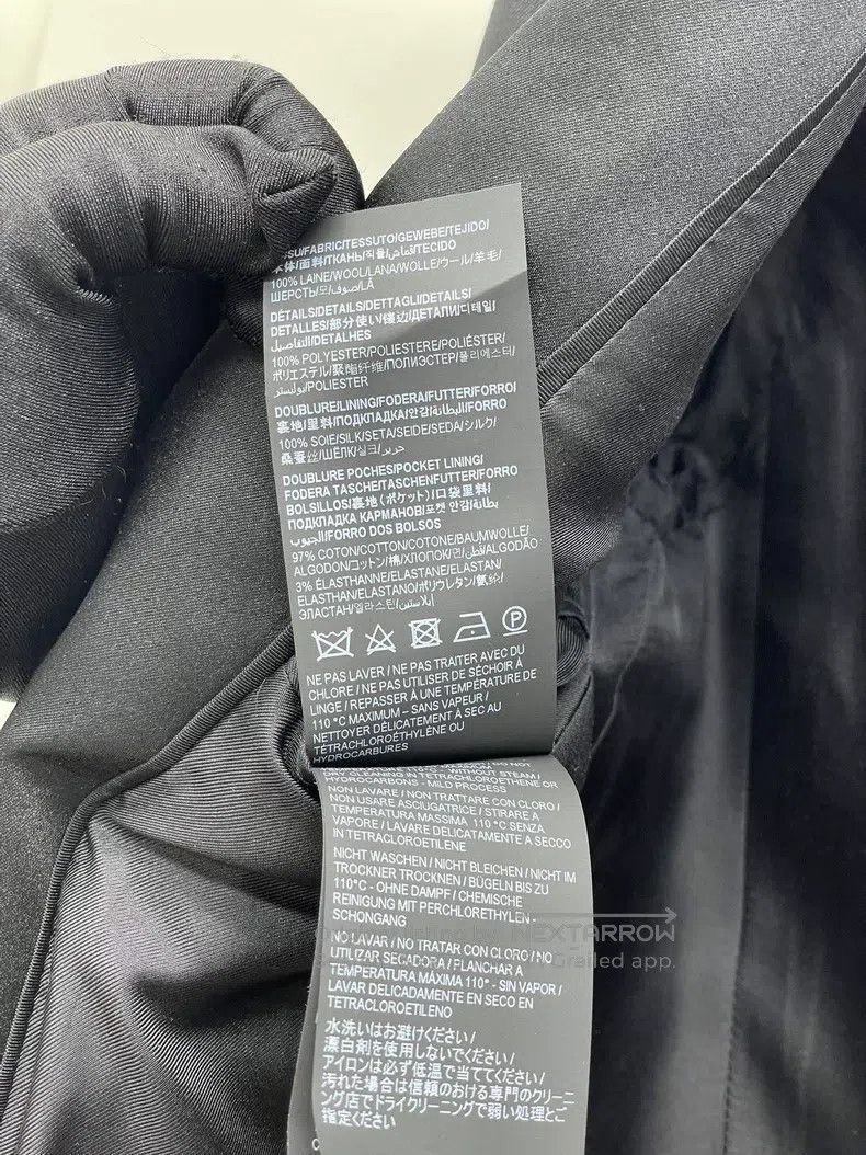 Saint Laurent Paris Saint Laurent Paris Black suit jacket Size S / US 4 / IT 40 - 8 Thumbnail