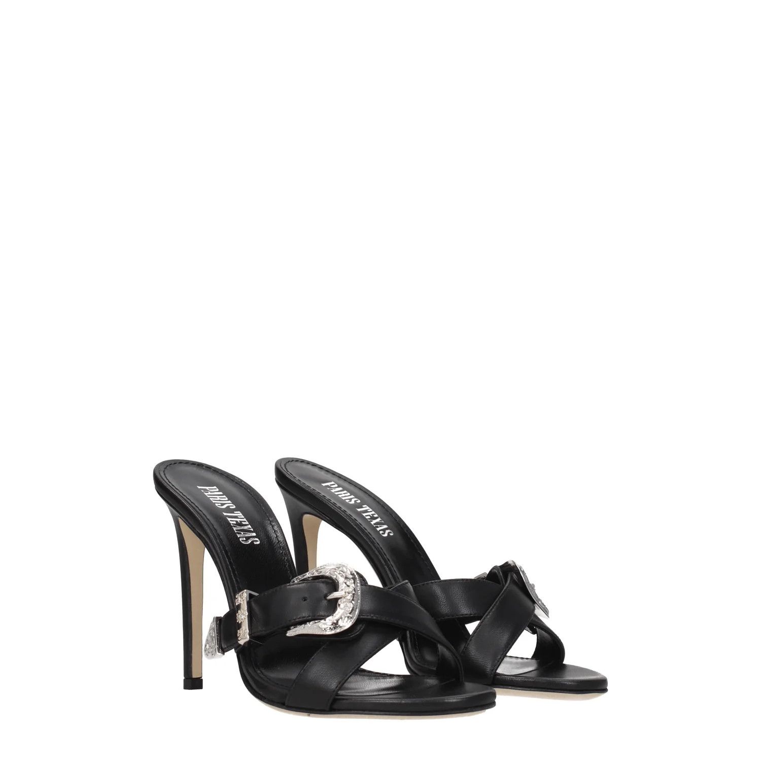 Paris Texas ob1o1e1124 Leather Sandals in Black Size US 10 / IT 40 - 2 Thumbnail