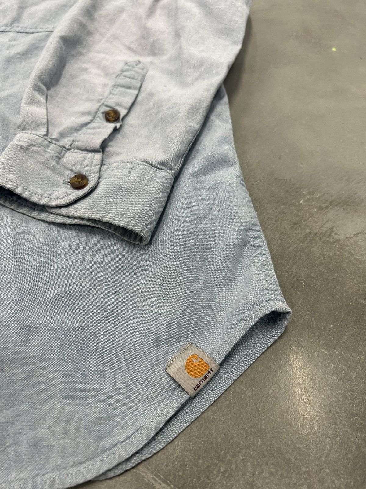 Carhartt Faded Carhartt denim button up Size US XXL / EU 58 / 5 - 2 Thumbnail
