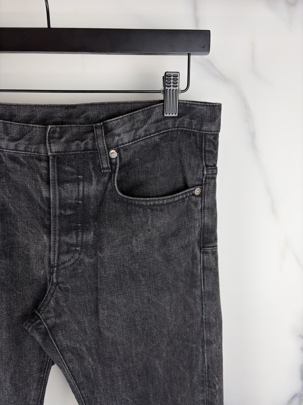 Dior SS09 Dior Homme Washed Black Denim Jeans Kris Van Assche Size US 28 / EU 44 - 2 Thumbnail