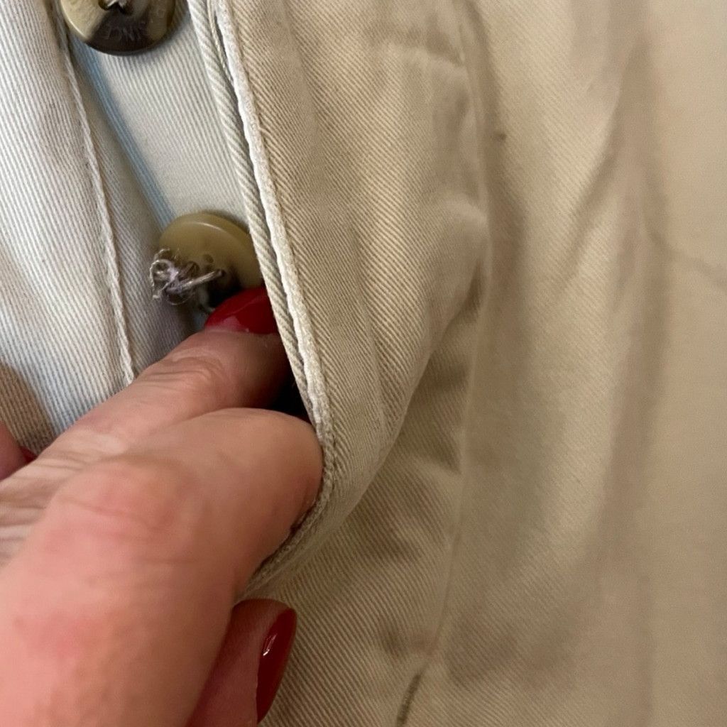 Eddie Bauer × Vintage Vtg 90s Eddie Bauer Khaki Chino Button Fly Shorts Sz 31 Size US 31 - 8 Thumbnail