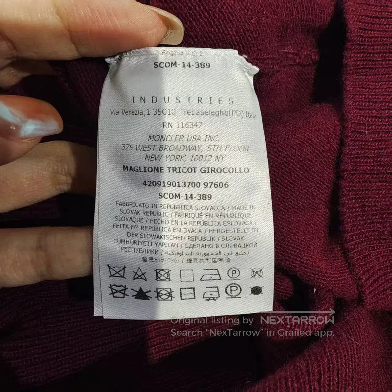 Moncler moncler maroon sweater size L for sale. Size US L / EU 52-54 / 3 - 5 Thumbnail