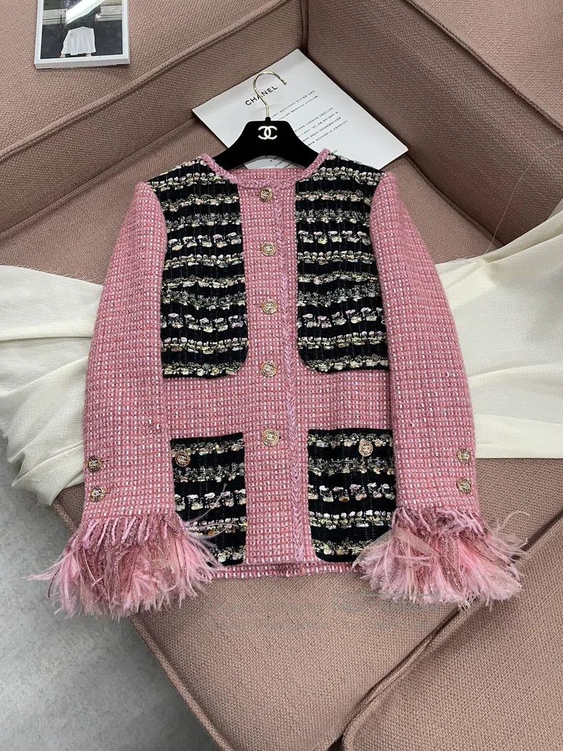 Chanel Chanel Autumn and Winter High-end Handicraft Workshop Pink Size XXS / US 00 / IT 34 - 1 Thumbnail