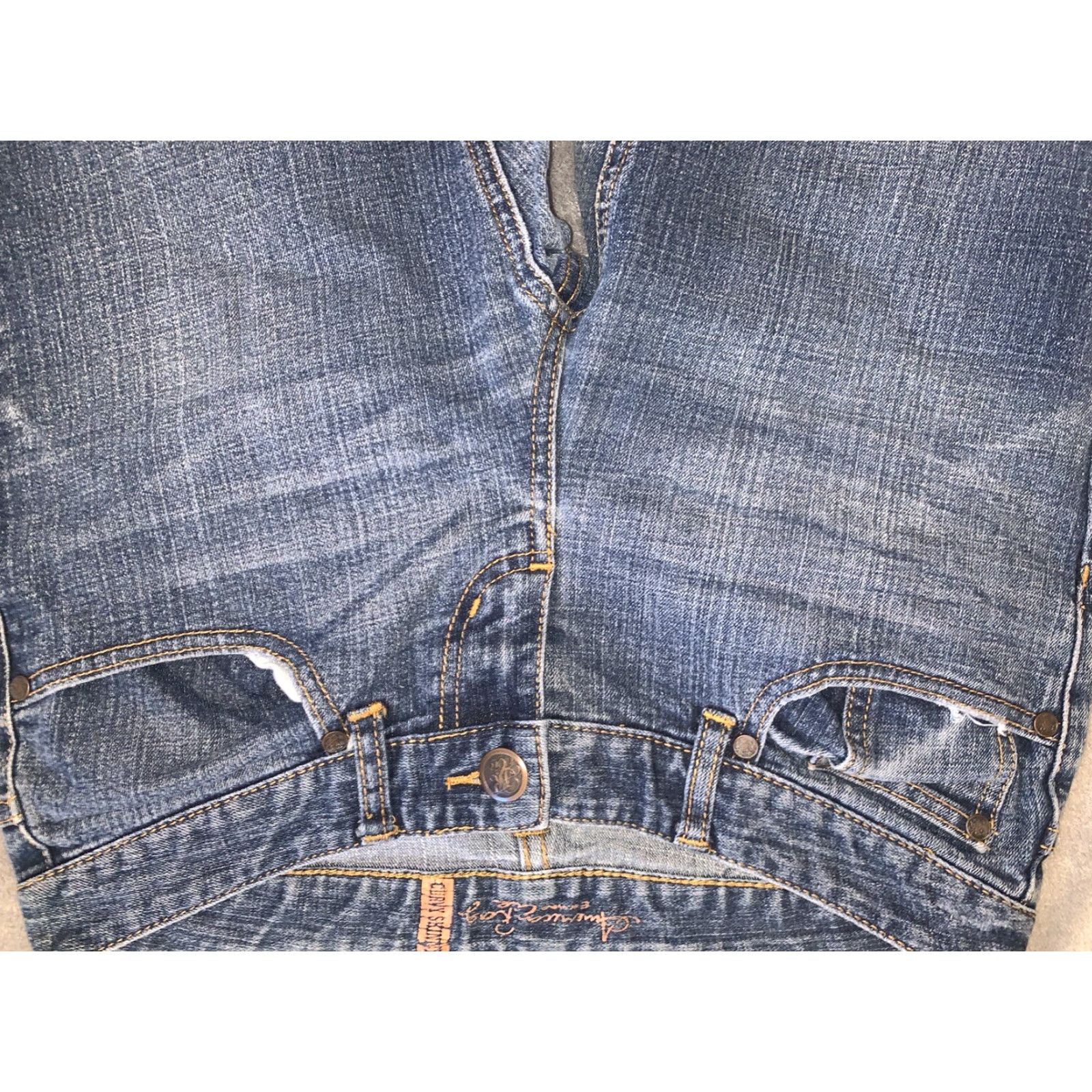 Vintage AMERICAN RAG Curvy Skinny Denim Jeans Womens Size 3S AN1 Size 26" / US 2 / IT 38 - 7 Thumbnail