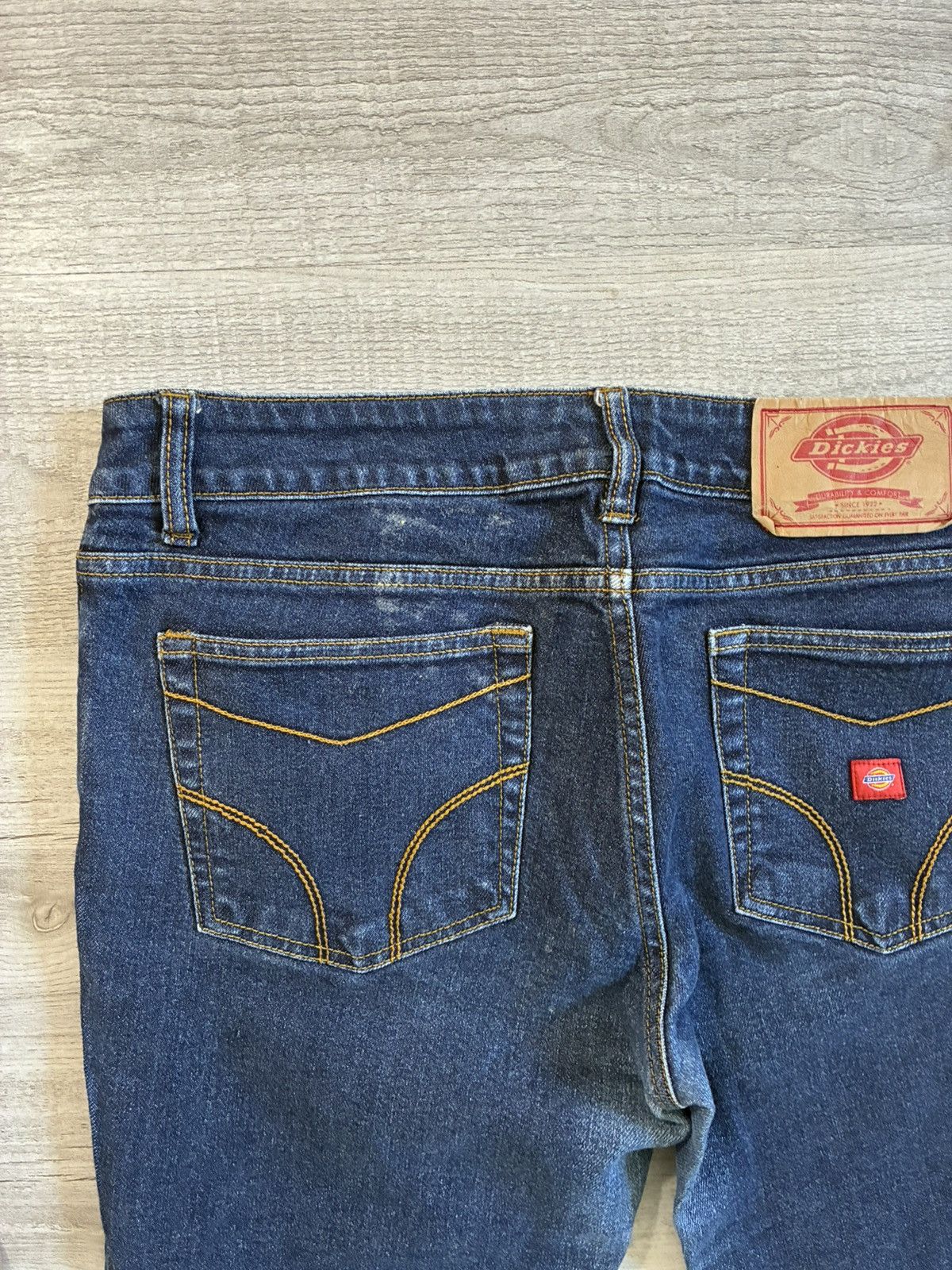 Dickies Vintage Dickies Women’s Capri Jeans Dark Wash Cuffed Size 34" / US 12 / IT 48 - 9 Thumbnail