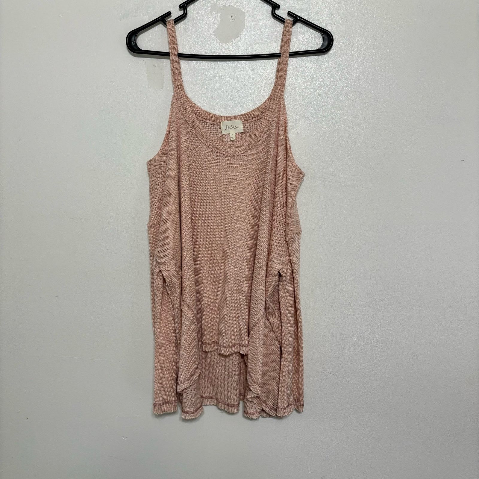 Anthropologie Anthropologie Deletta Pink Cold Shoulder Knit Shirt Size M Size M / US 6-8 / IT 42-44 - 1 Thumbnail