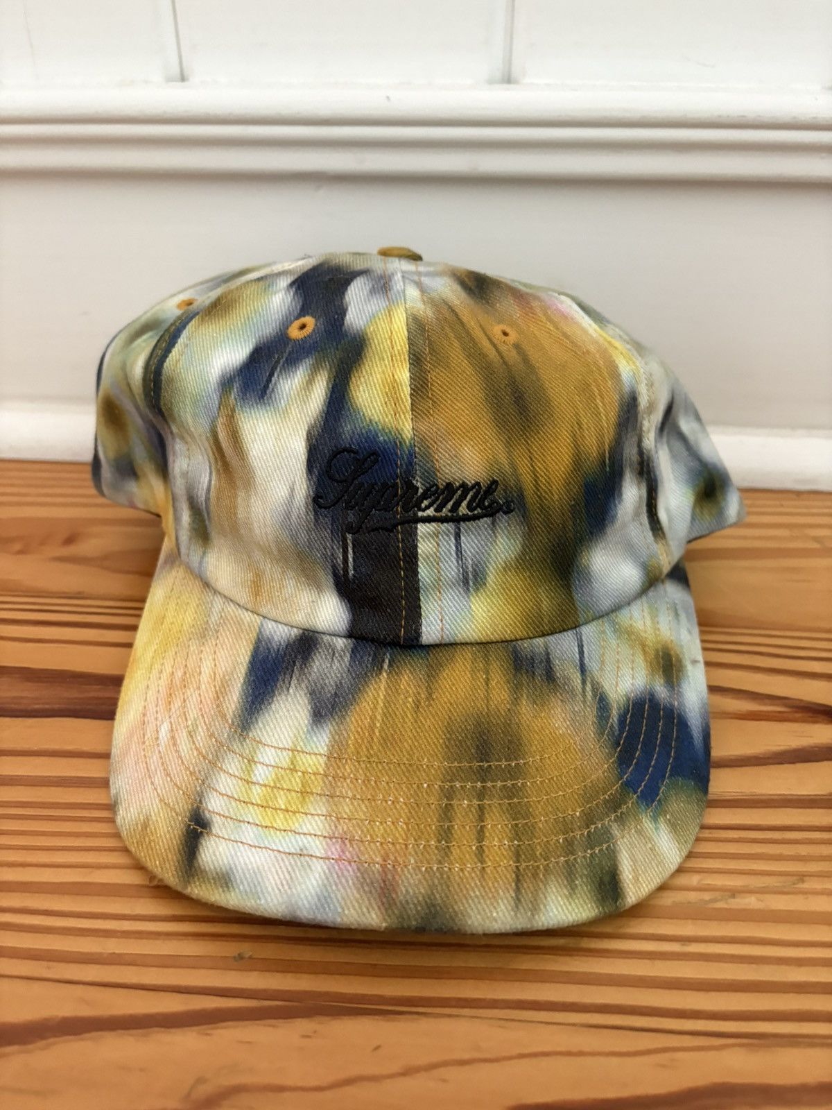 帽子 Supreme Liberty Floral 6-panel Yellow Supreme Liberty Floral 6-Panel (SS21) - $54