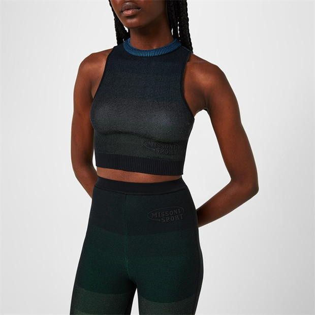 Missoni o1g2r1mq1124 Crop Top in Black Size XS / US 0-2 / IT 36-38 - 3 Thumbnail