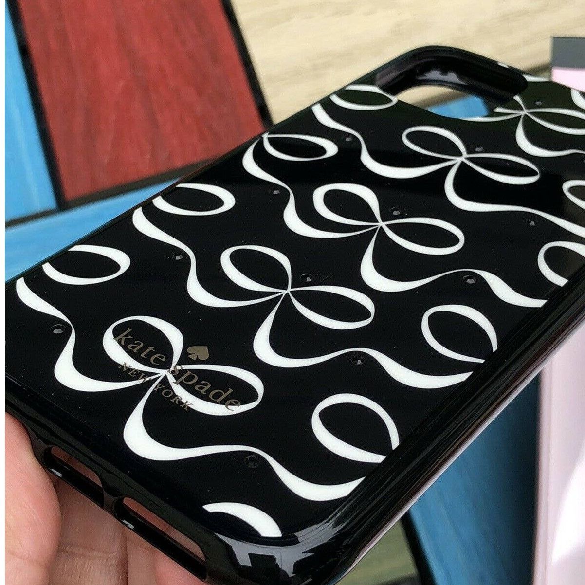 Kate Spade Kate Spade Bow Jeweled Black Multi iPhone 11 Pro Case new Size ONE SIZE - 6 Thumbnail