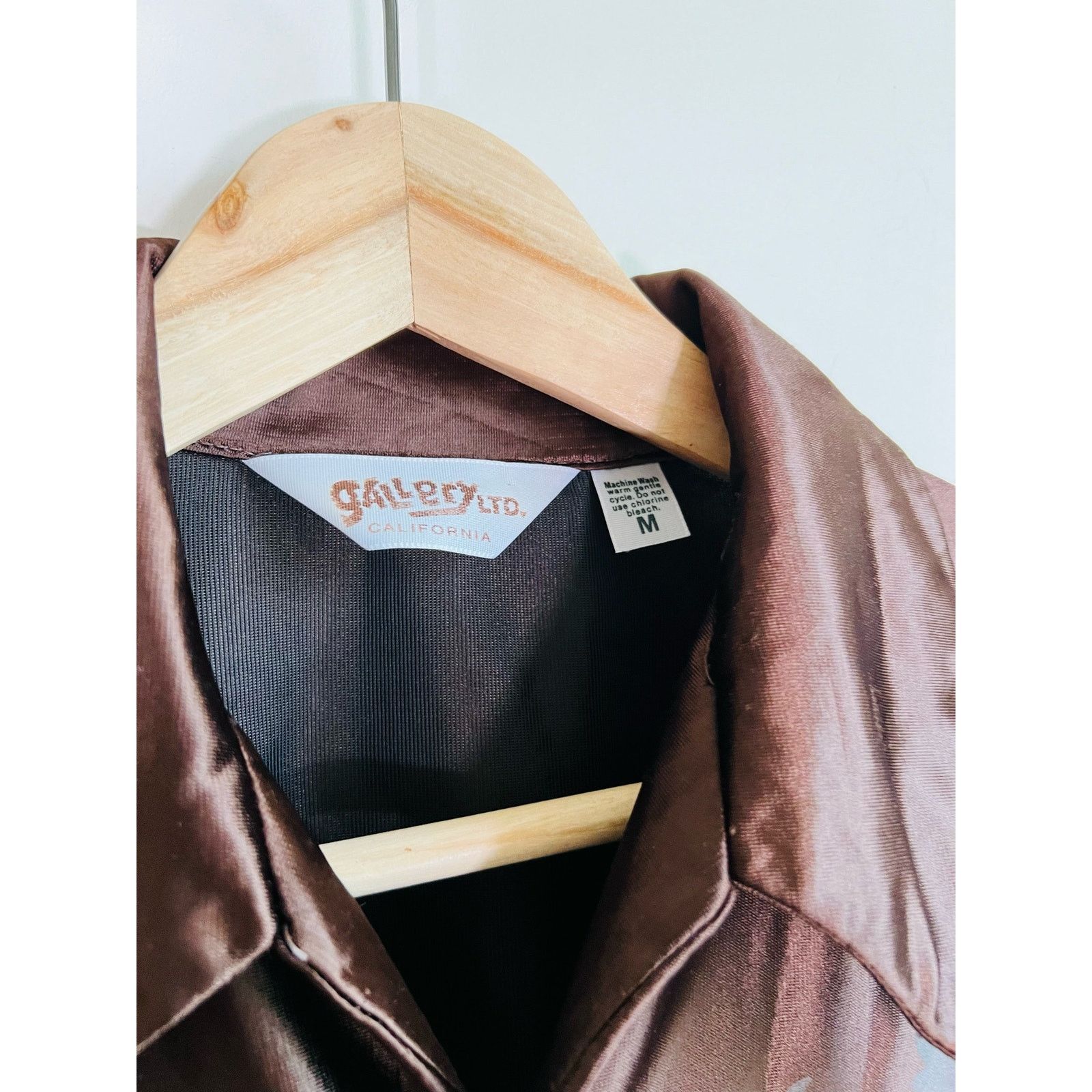 Vintage RARE 70s Vintage Cowboy Shirt Brown Medium Size US M / EU 48-50 / 2 - 4 Thumbnail