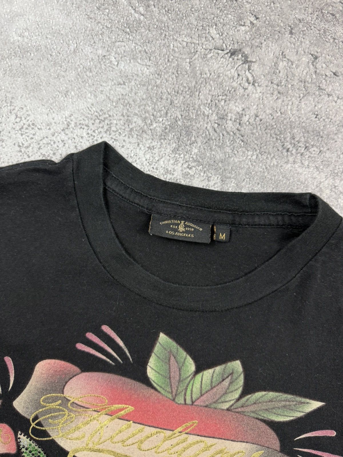 Christian Audigier Vintage Ed Hardy by Christian Audigier Big Logo Y2K T-Shirt Size M / US 6-8 / IT 42-44 - 9 Thumbnail