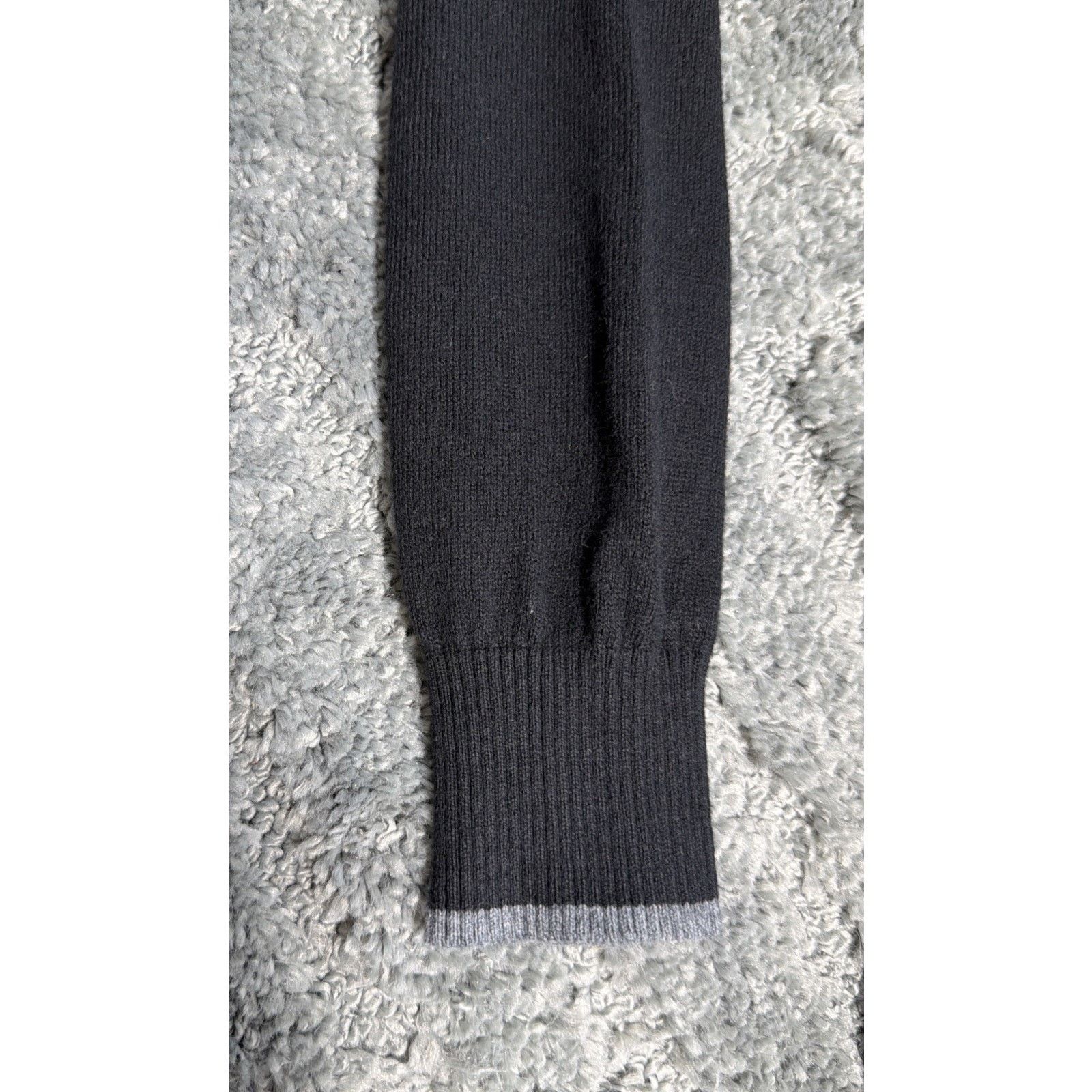 Other Hawker Rye 1/4 Zip Sweater Men's XL Black Cashmere Blend Size US XL / EU 56 / 4 - 5 Thumbnail