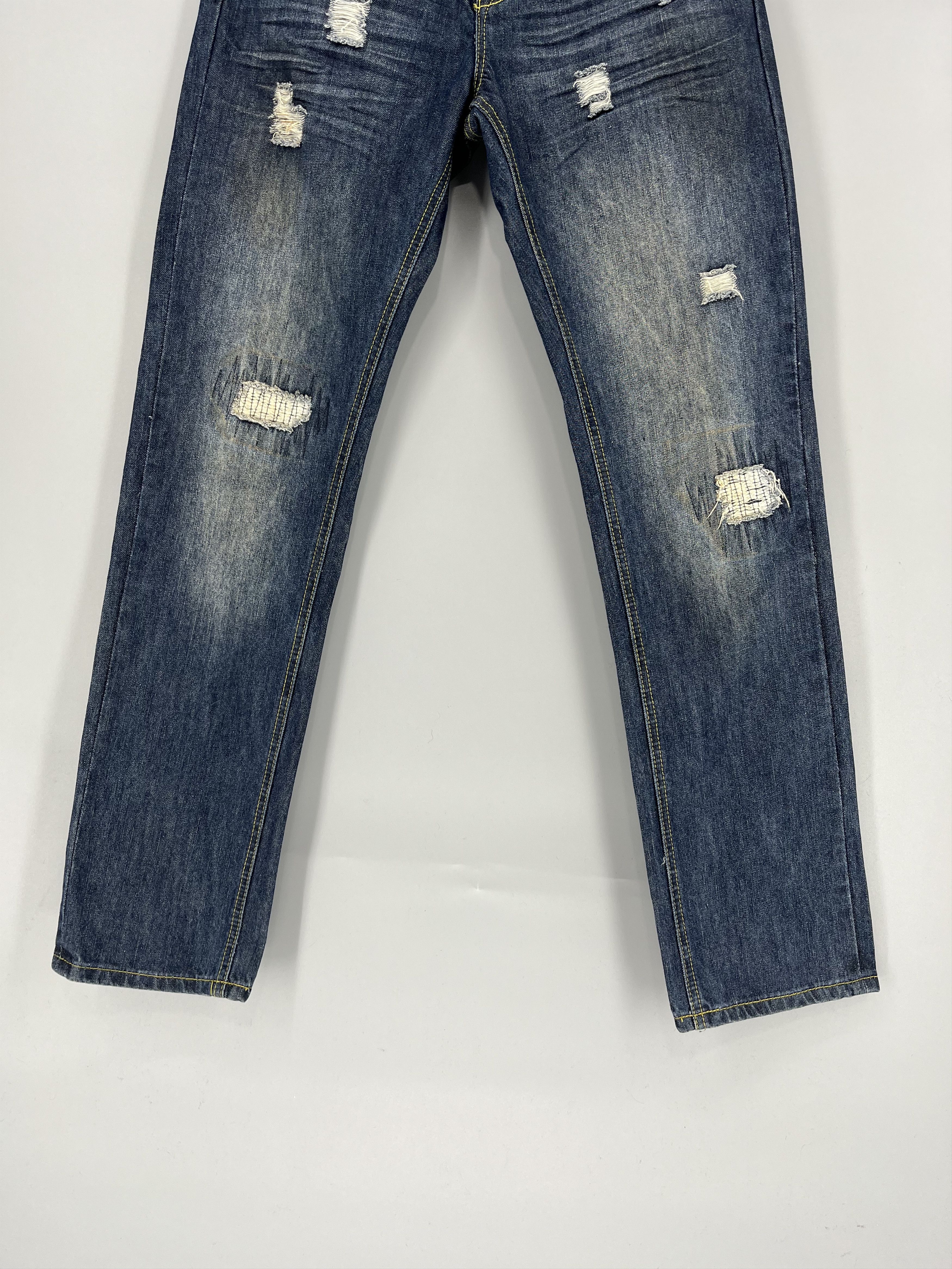 Japanese Brand × Lee NEW! Distressed Lee Cooper Stone Washed Denim Ripped Jean Size US 30 / EU 46 - 3 Thumbnail