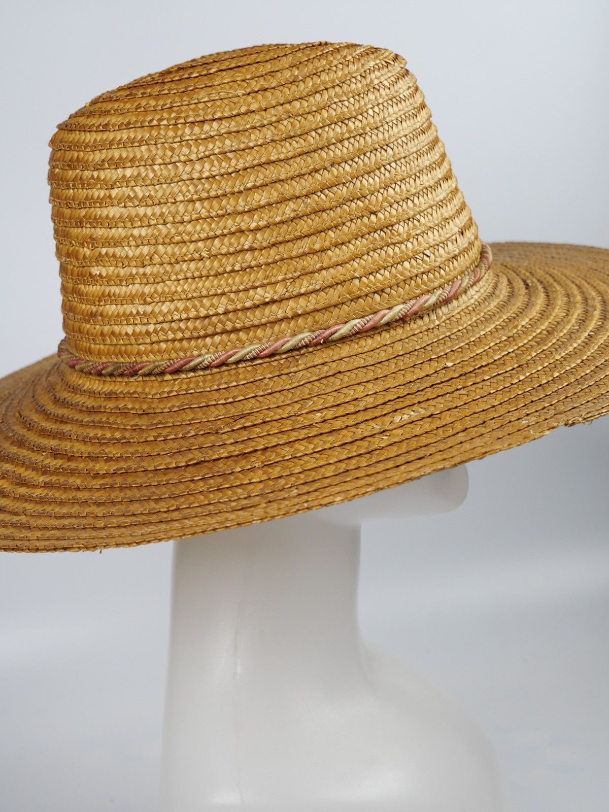 Other Vintage Raffia Straw Hat Wide Brim Natural Hat Size ONE SIZE - 7 Thumbnail