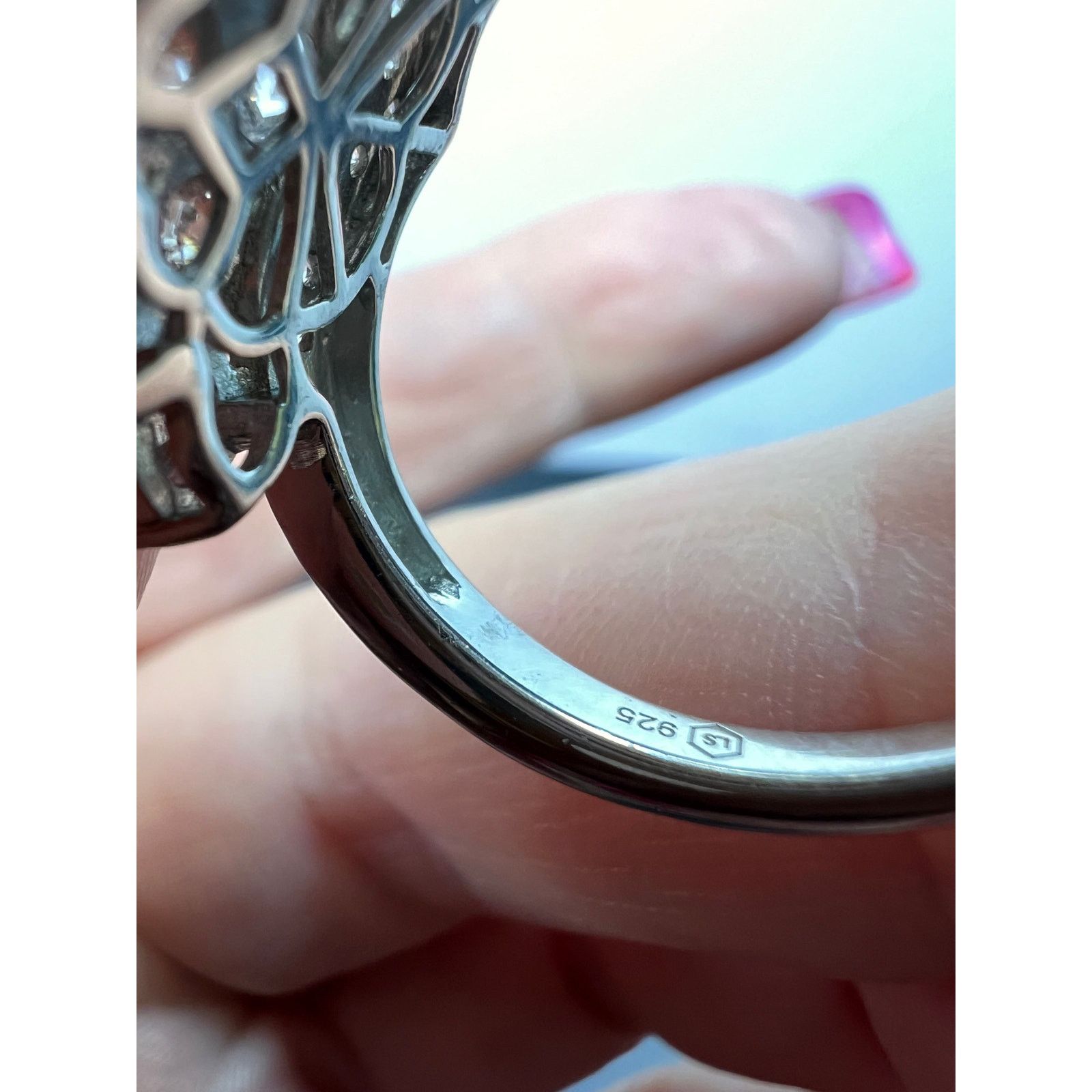 Other White CZ ring in rhodium over sterling silver size 9 Size ONE SIZE - 11 Thumbnail