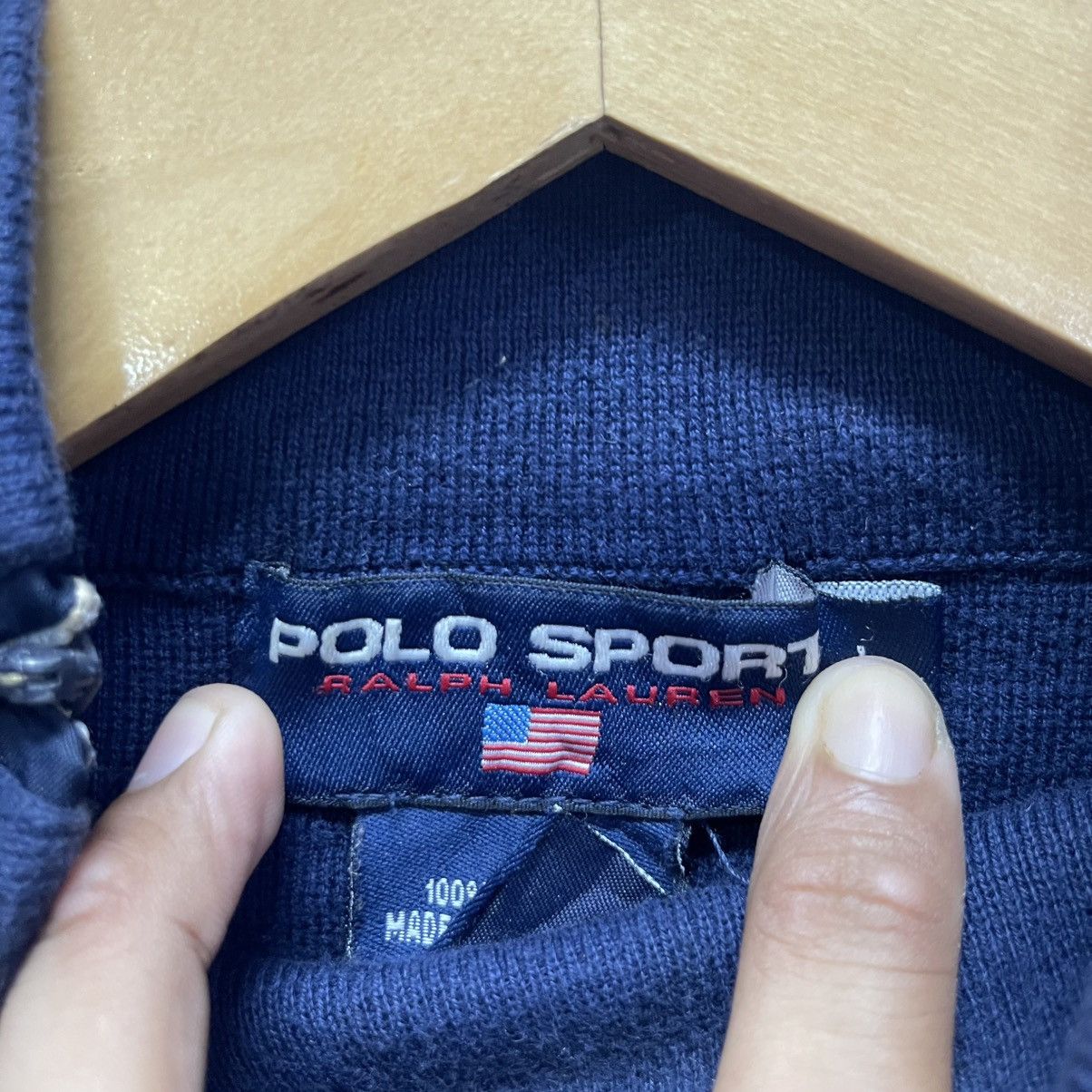 Polo Ralph Lauren Vintage Polo Sport Mock Neck Fleece Sweatshirt Size US M / EU 48-50 / 2 - 7 Thumbnail