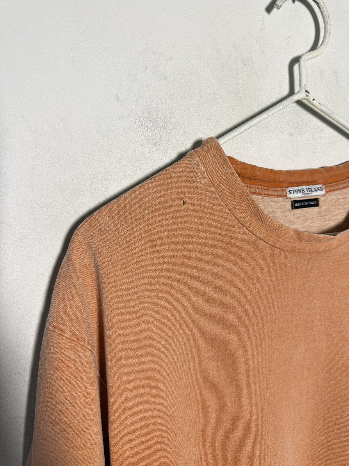 Stone Island stone island peach single stitch spell out t shirt Size US L / EU 52-54 / 3 - 8 Thumbnail