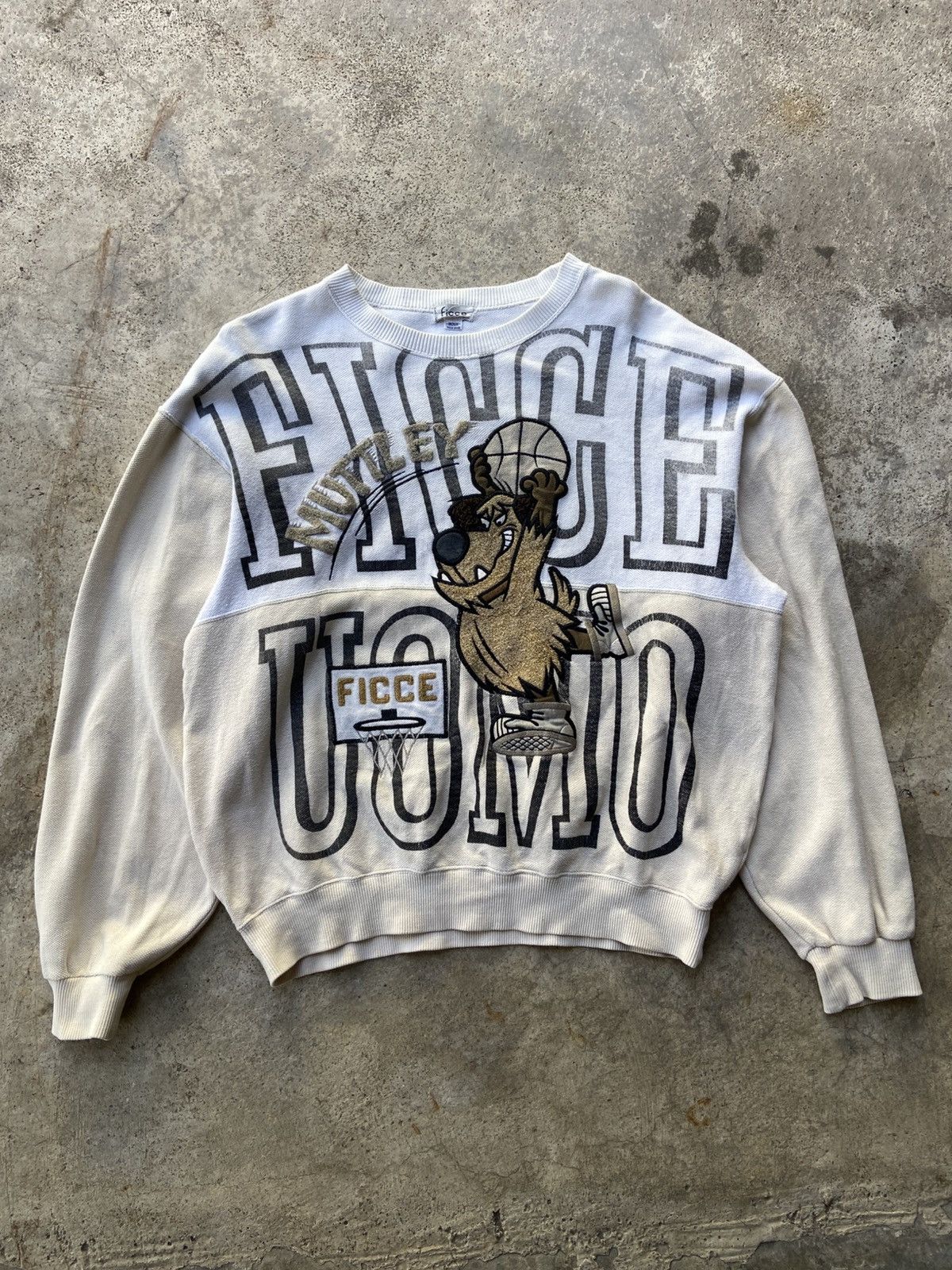 Yoshiyuki Konishi Vintage 90’s Ficce Uomo x Looney Tunes Big Logo Sweatshirt Size US L / EU 52-54 / 3 - 1 Thumbnail