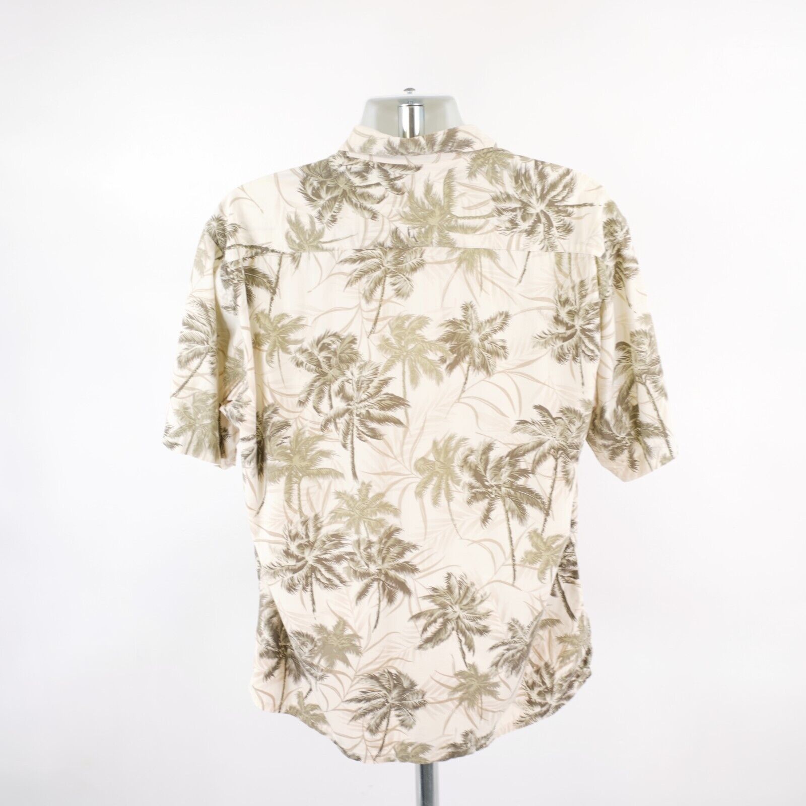 Pierre Cardin Pierre Cardin Tan Green Large Palm Tree Cotton Hawaiian Coll Size US L / EU 52-54 / 3 - 6 Thumbnail