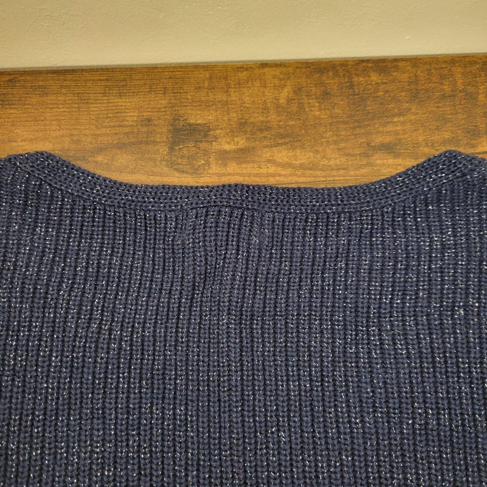 Other ANA Women's XXL Navy Blue Knit Sparkled Pullover Sweater Size XXL / US 16-18 / IT 52-54 - 5 Thumbnail