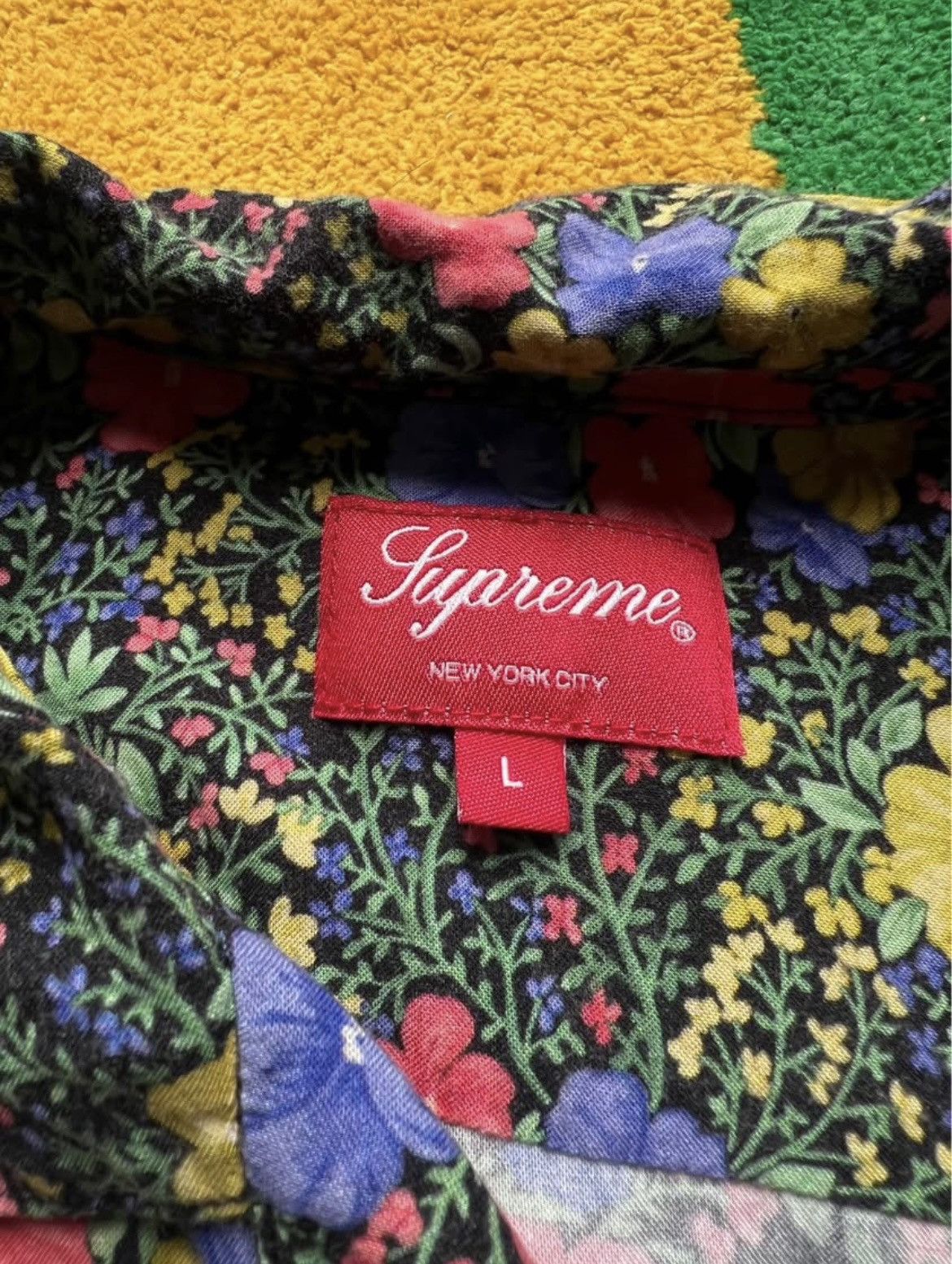 Supreme Mini Floral Rayon Shirt Size US L / EU 52-54 / 3 - 3 Thumbnail