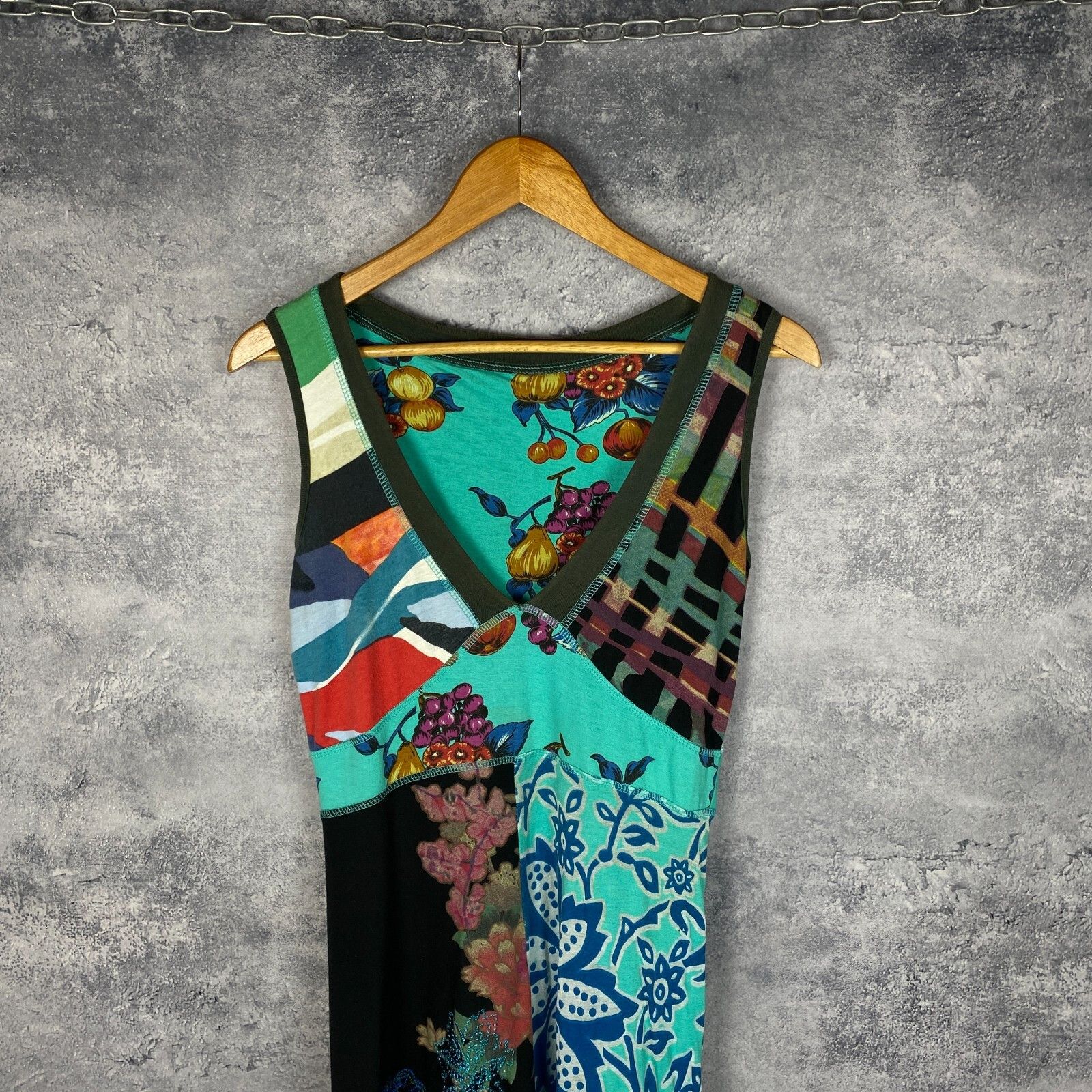 Desigual Desigual Dress Women's Size M Multicolor Sleeveless ` Size M / US 6-8 / IT 42-44 - 2 Thumbnail