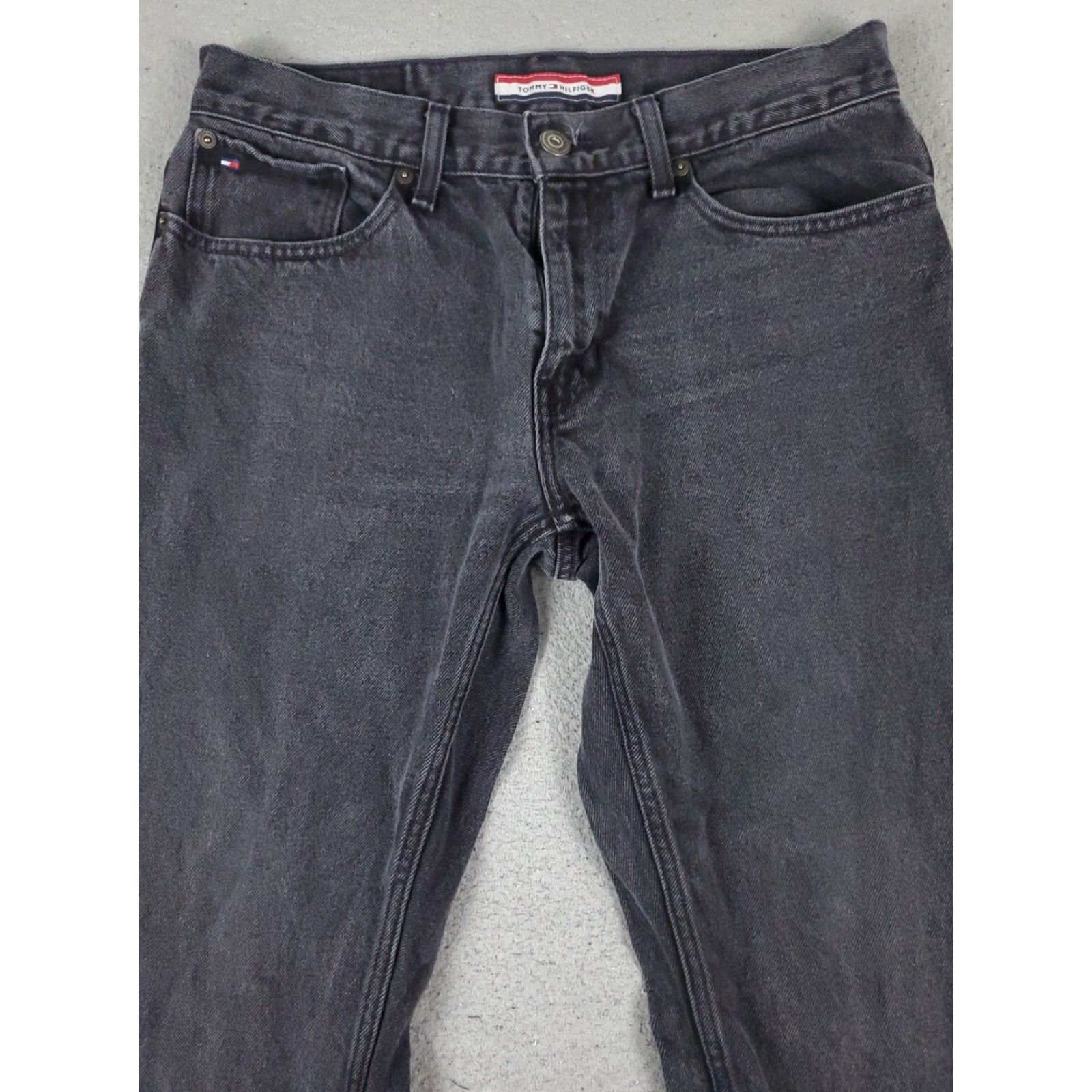 Tommy Hilfiger Tommy Hilfiger Jeans Mens 32x28 Gray Slim Straight Leg Denim Pants Size US 32 / EU 48 - 2 Thumbnail