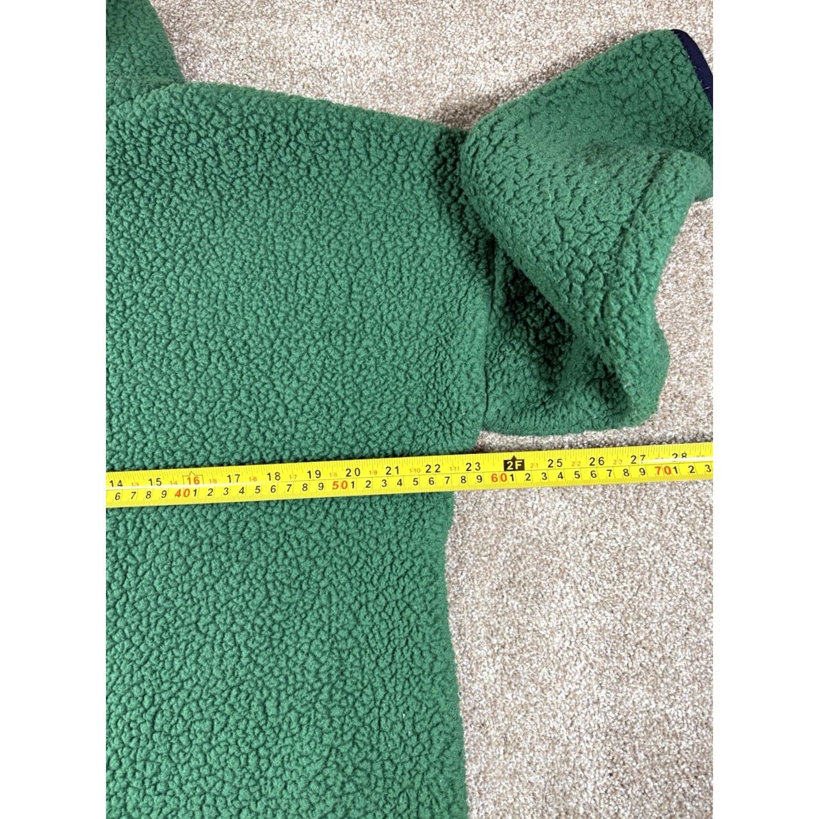 J.Crew VINTAGE J.CREW Polartec Sherpa Fleece 1/4 Zip Pullover Green Womens Medium Jacket Size M / US 6-8 / IT 42-44 - 6 Thumbnail