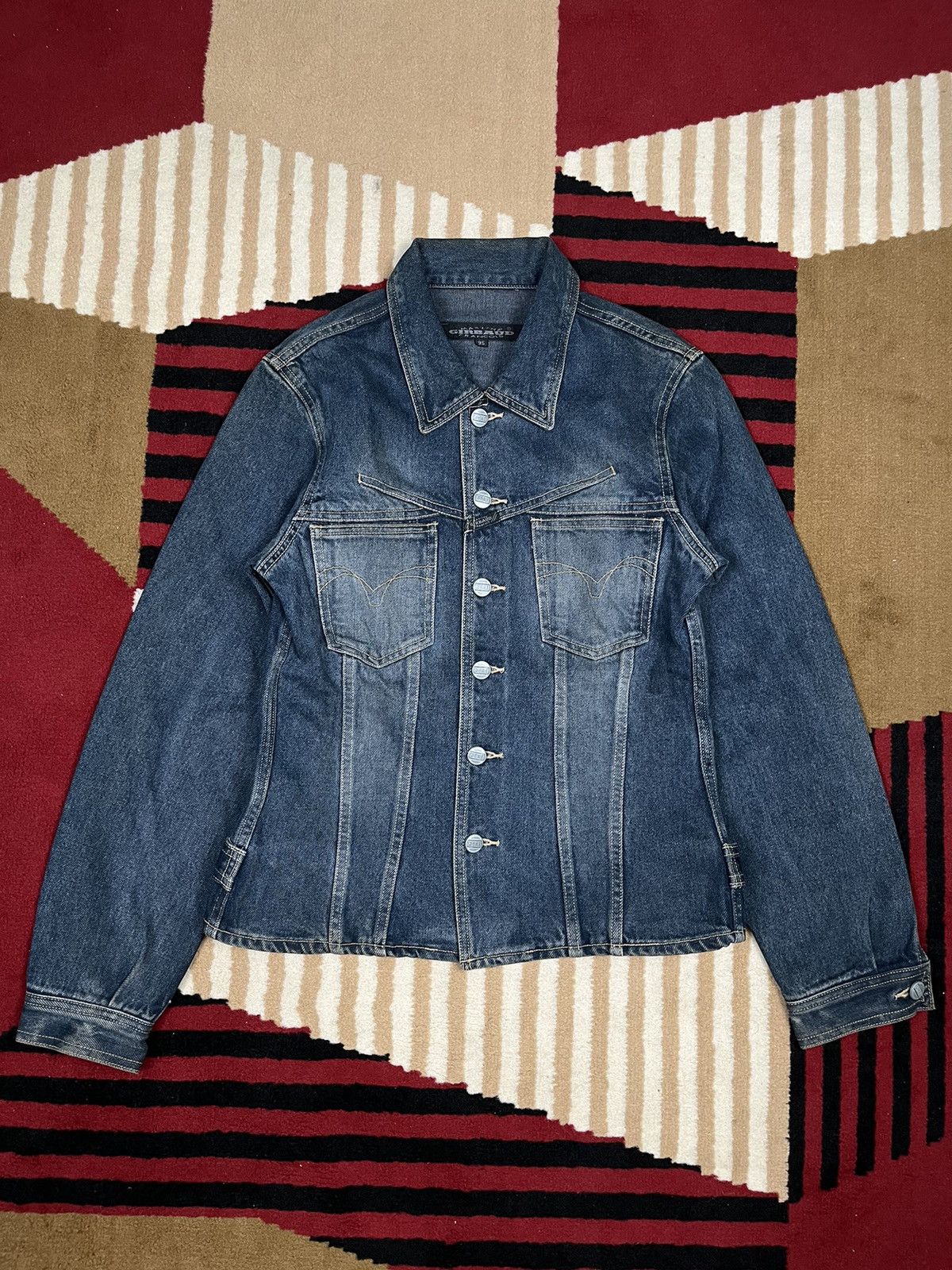 Jean Paul Gaultier × Kapital × Marithe + Francois Girbaud Marithe Francois Girbaud Denim Jacket Size US S / EU 44-46 / 1 - 1 Thumbnail