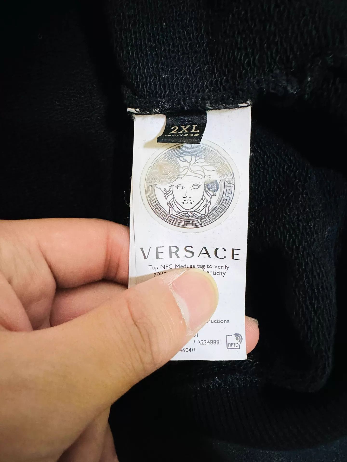Versace Men's Versace Medusa Gold Embroidered 2XL Runway Sweatshirt Size US XXL / EU 58 / 5 - 7 Thumbnail