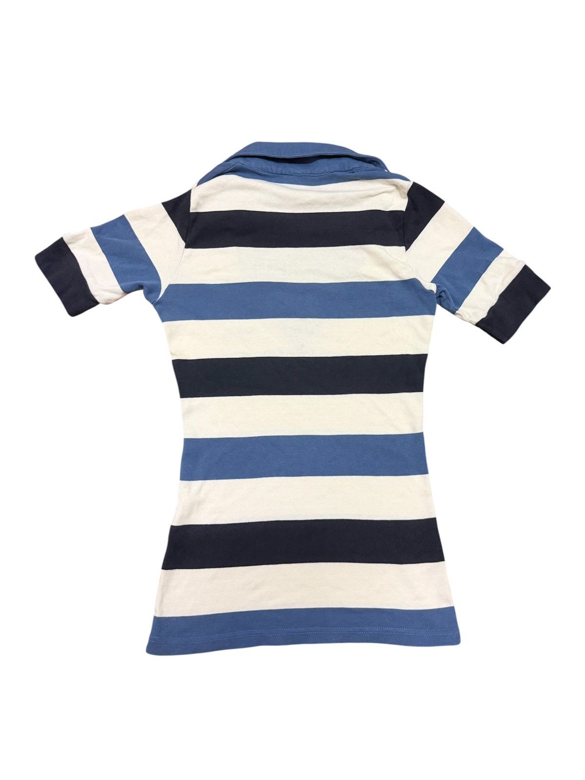 Hysteric Glamour Vintage Hysteric Glamour Open Collar Stripe Shirt Size XXS / US 00 / IT 34 - 2 Thumbnail