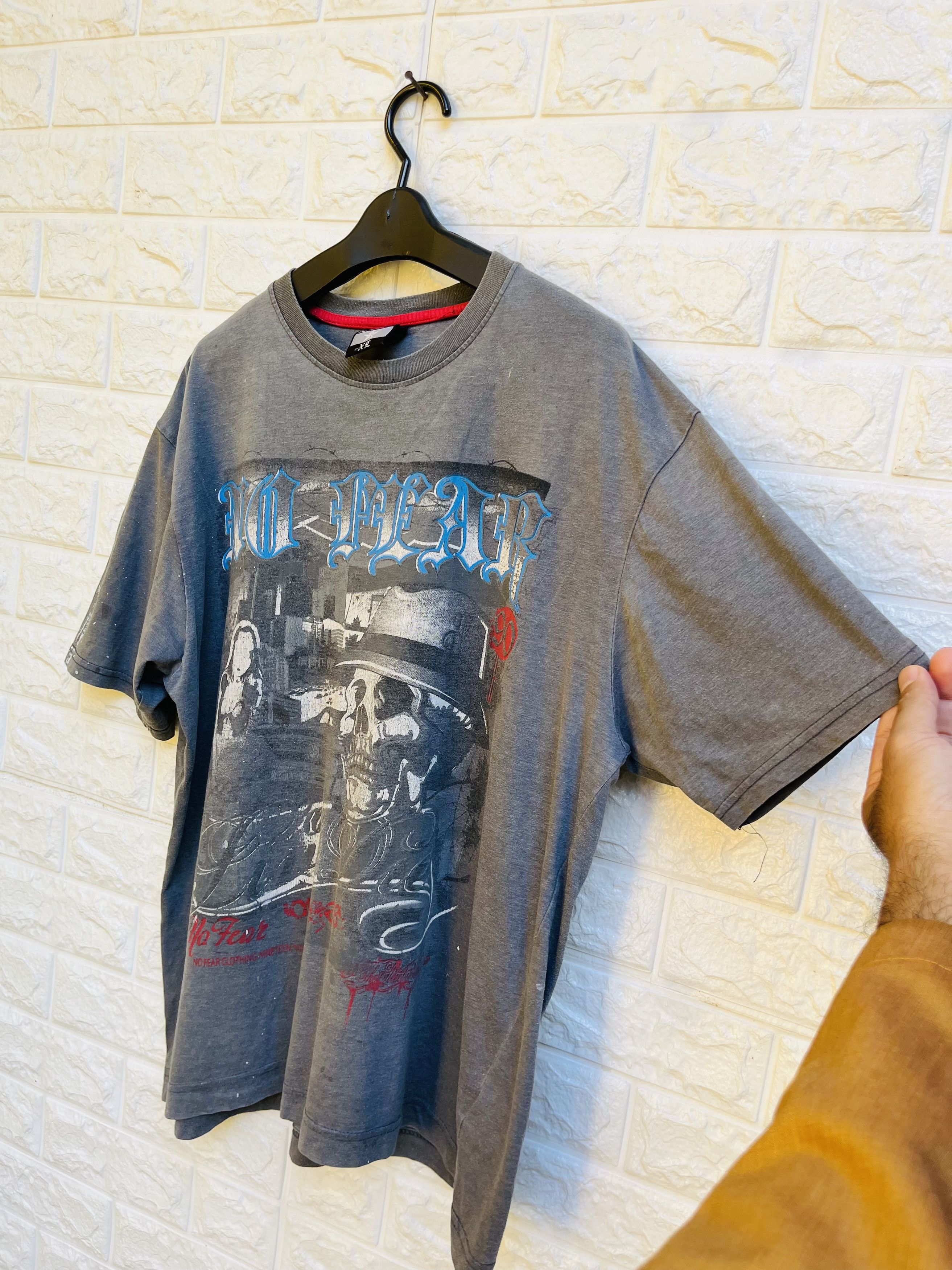 Japanese Brand Vintage No Fear Skull Hip Hop Streetwear Fashion Style Size US M / EU 48-50 / 2 - 5 Thumbnail