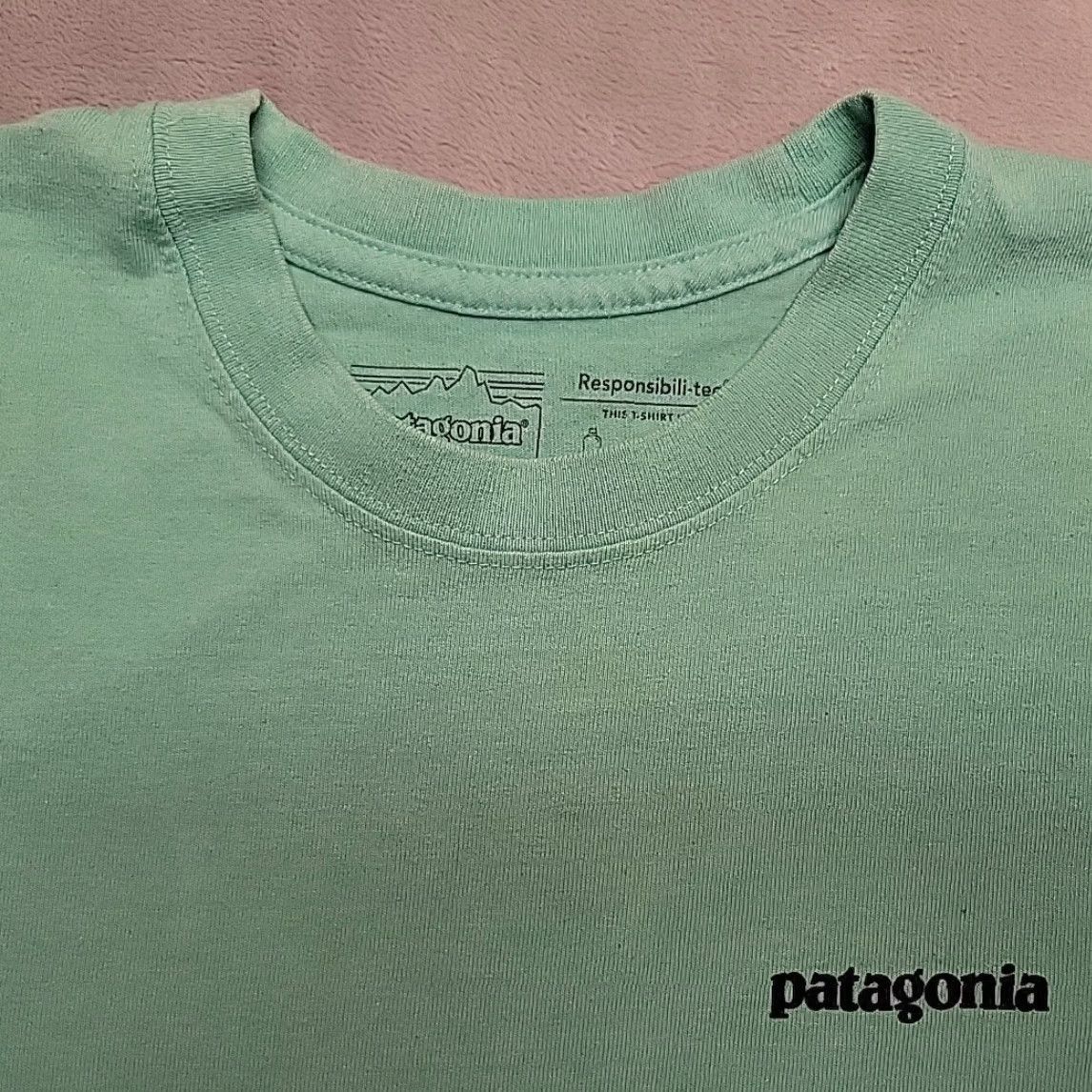 Patagonia VINTAGE Patagonia Shirt Men S Green Responsibili-tee Long Sleeve Recycled Fair Trade TEE Size US S / EU 44-46 / 1 - 2 Thumbnail
