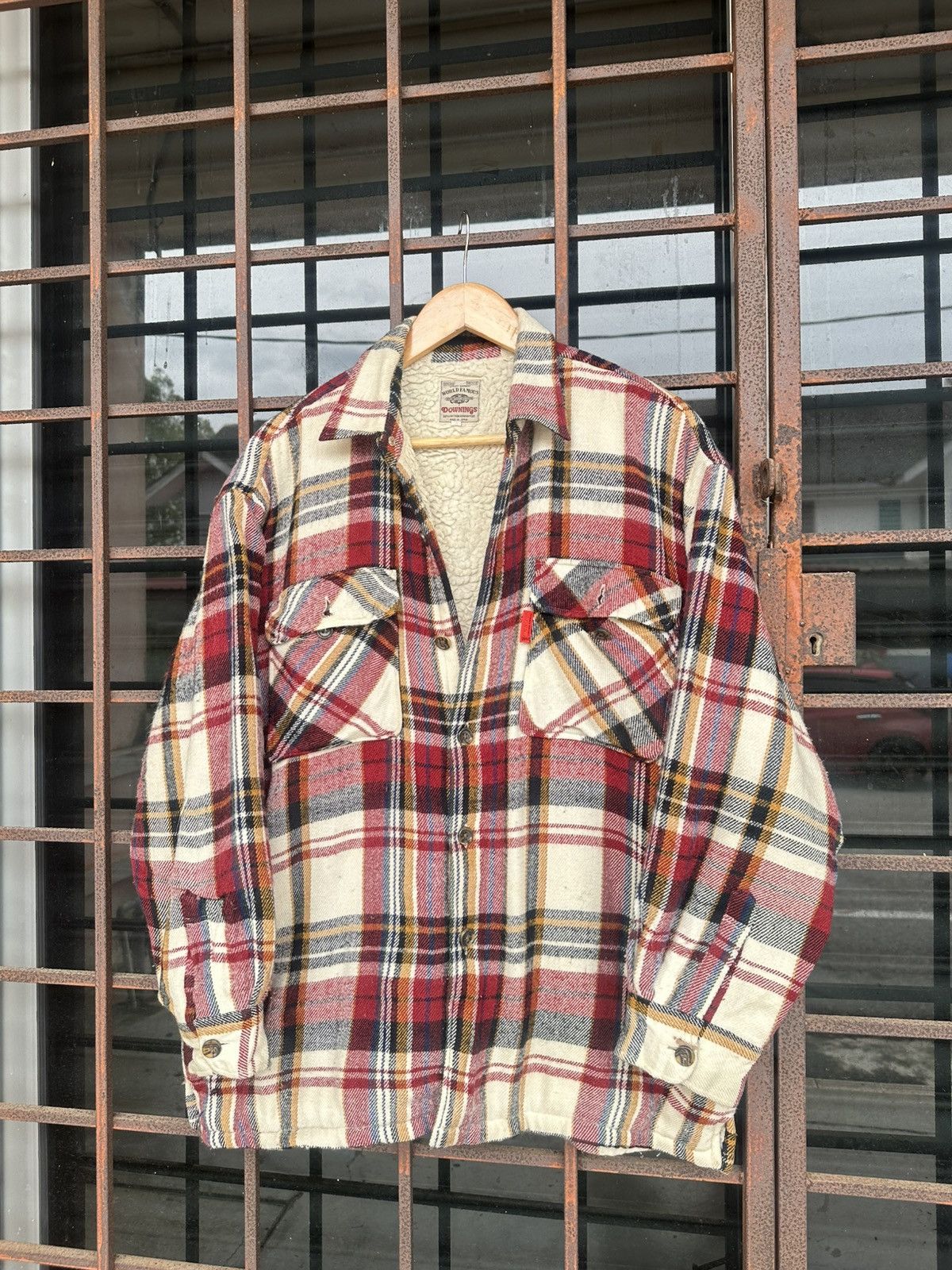 Vintage 👹Downing Fleece Lined Flannel Jacket Size US XL / EU 56 / 4 - 3 Thumbnail
