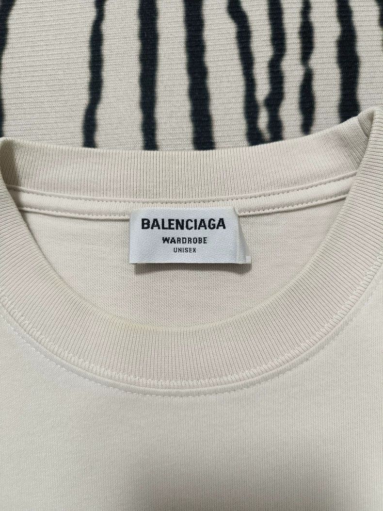 Balenciaga Balenciaga Crown wheat spike embroidered logo short sleeve Size US M / EU 48-50 / 2 - 2 Thumbnail