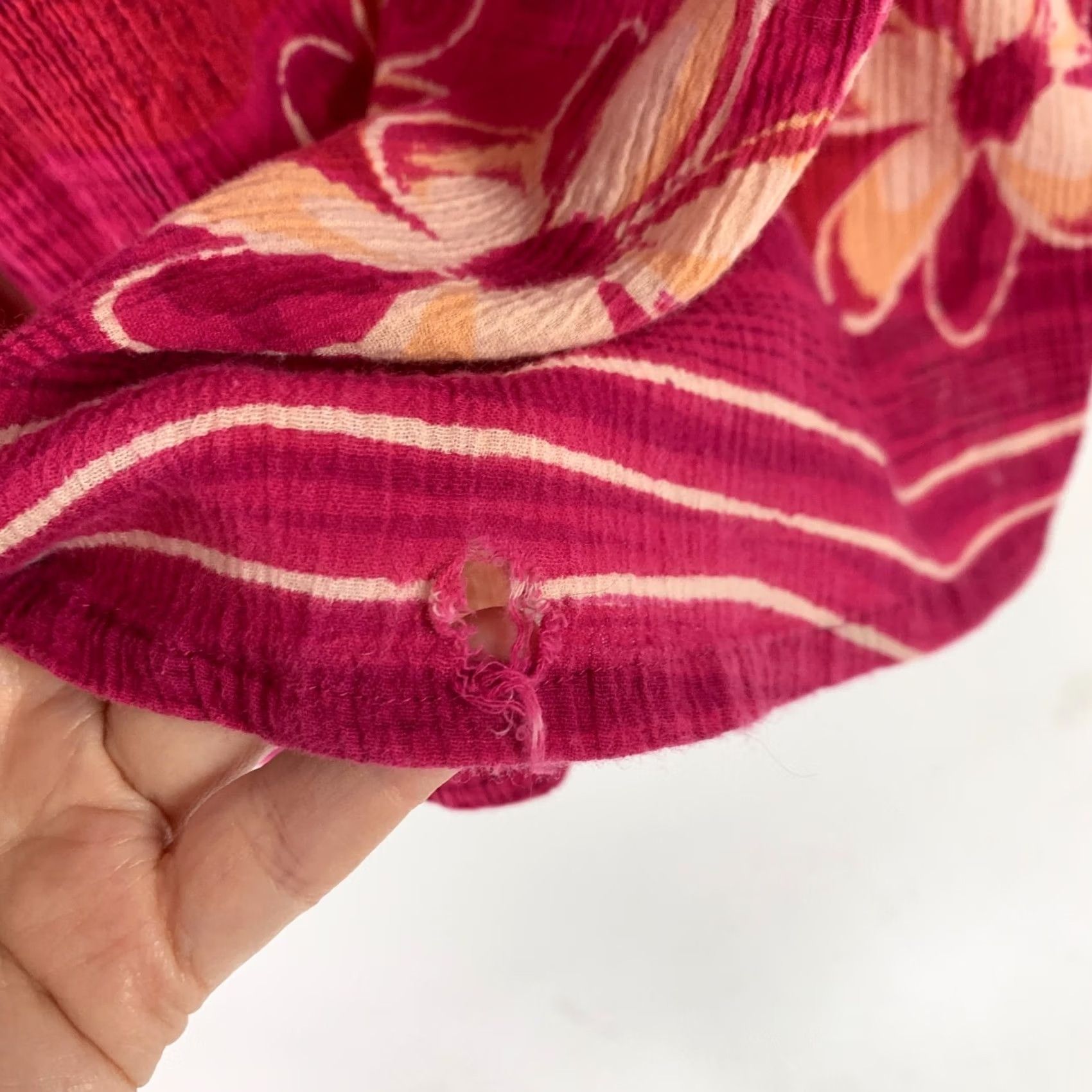 Vintage VINTAGE Sante Classics Pink Muumuu Caftan Beach Coverup Housedress L/XL 1990s Cotton Size L / US 10 / IT 46 - 4 Thumbnail
