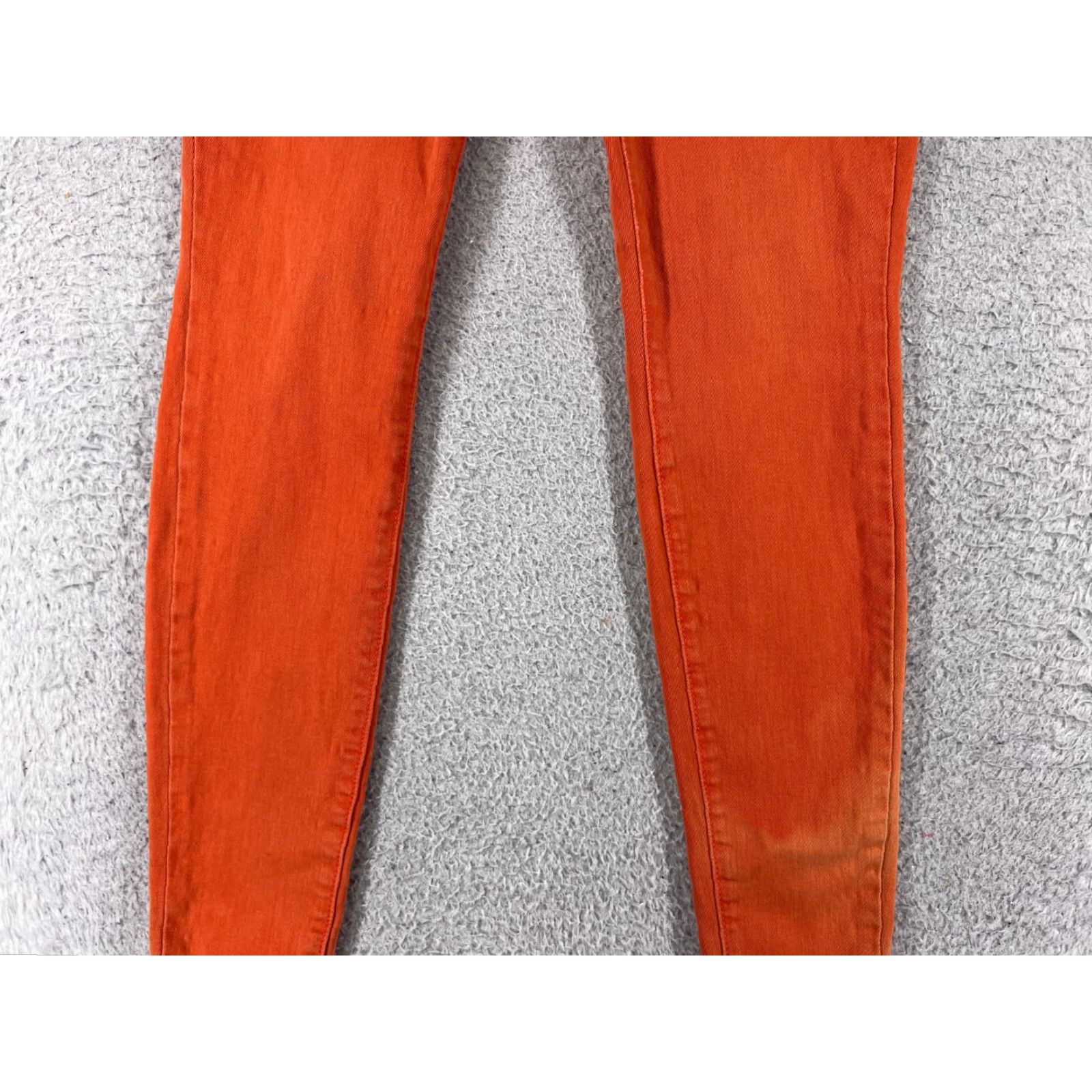Old Navy Old Navy Jeans Womens 2 Orange Mid Rise Skinny Denim Rockstar 90s Retro Size 26" / US 2 / IT 38 - 2 Thumbnail