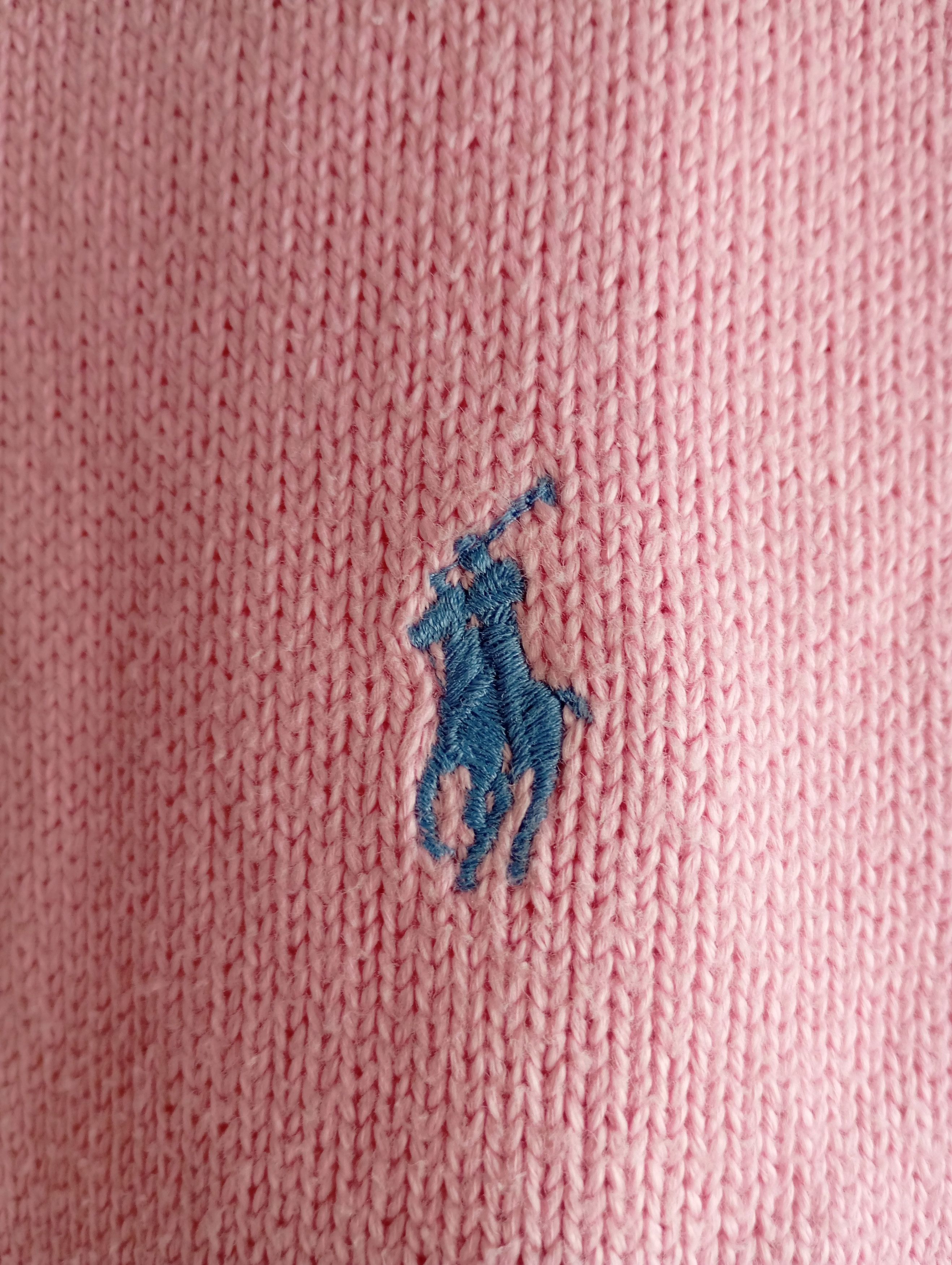 Polo Ralph Lauren Polo Ralph Lauren Pink Cable Knit Sweater Oldmoney Size XL Size US XL / EU 56 / 4 - 5 Thumbnail