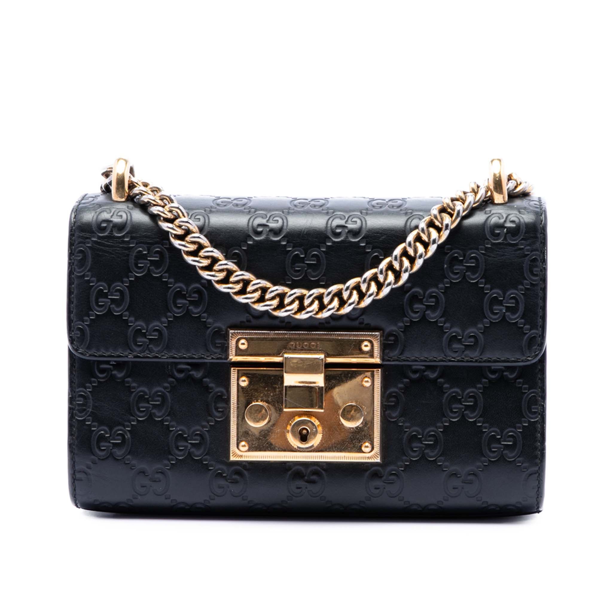 Gucci Small Guccissima Padlock Crossbody Size ONE SIZE - 1 Thumbnail