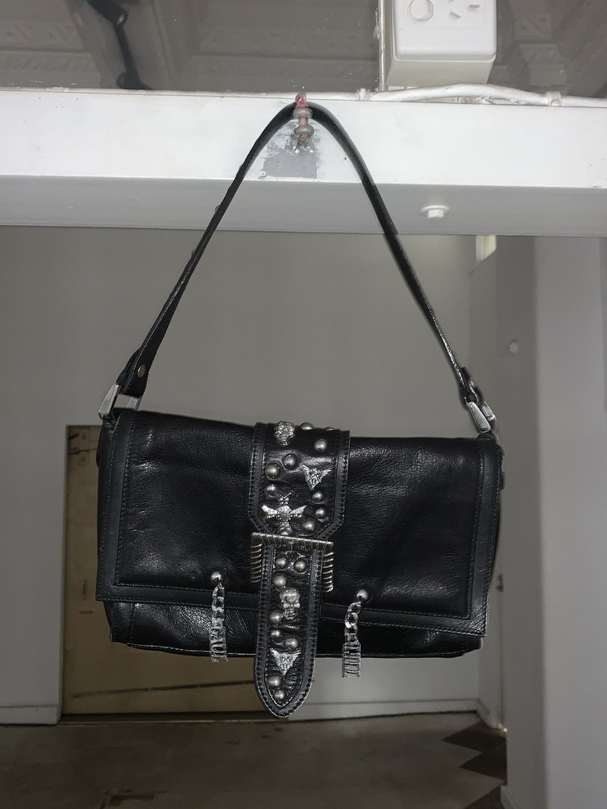 Jean Paul Gaultier 🕷️Jean Paul Gaultier black leather studded goth shoulder bag Size ONE SIZE - 3 Thumbnail