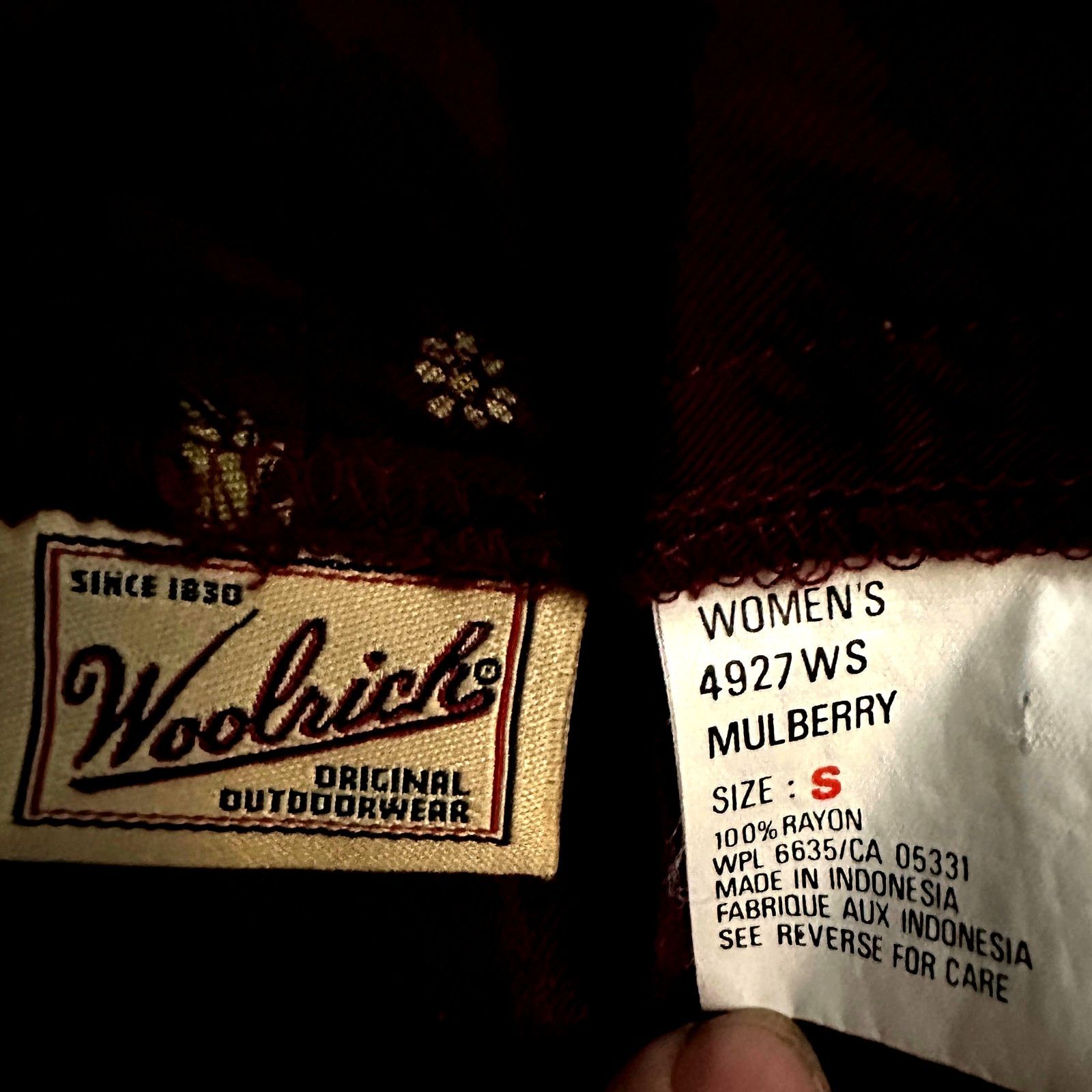 Woolrich Woolen Mills WOOLRICH Mulberry Maroon Floral Dress Pants Size 28" / US 6 / IT 42 - 6 Thumbnail