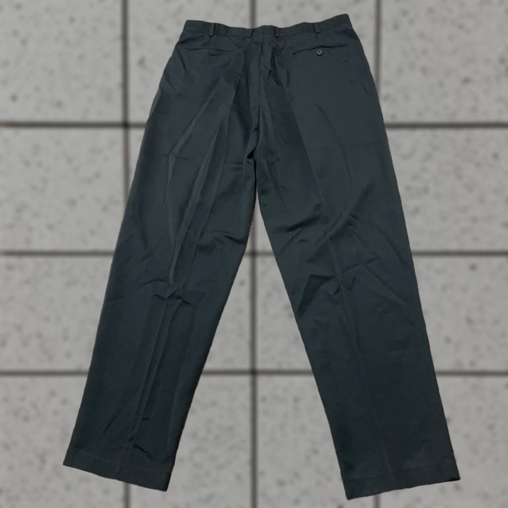 Vintage VINTAGE OG Classics Pants Men 38 34 Green 90s Retro Pleated Trousers Dress Pants Mens Regular Straight 37x34 Size US 38 / EU 54 - 1 Thumbnail