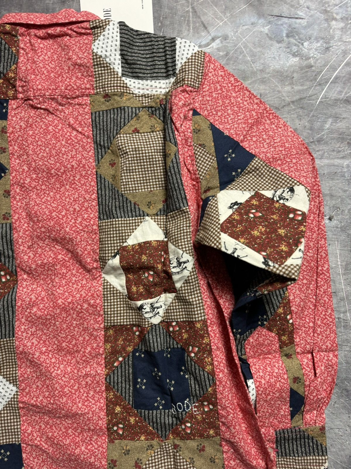 Bode Bode Calico This and That Patchwork Longsleeve Shirt Size US L / EU 52-54 / 3 - 11 Thumbnail